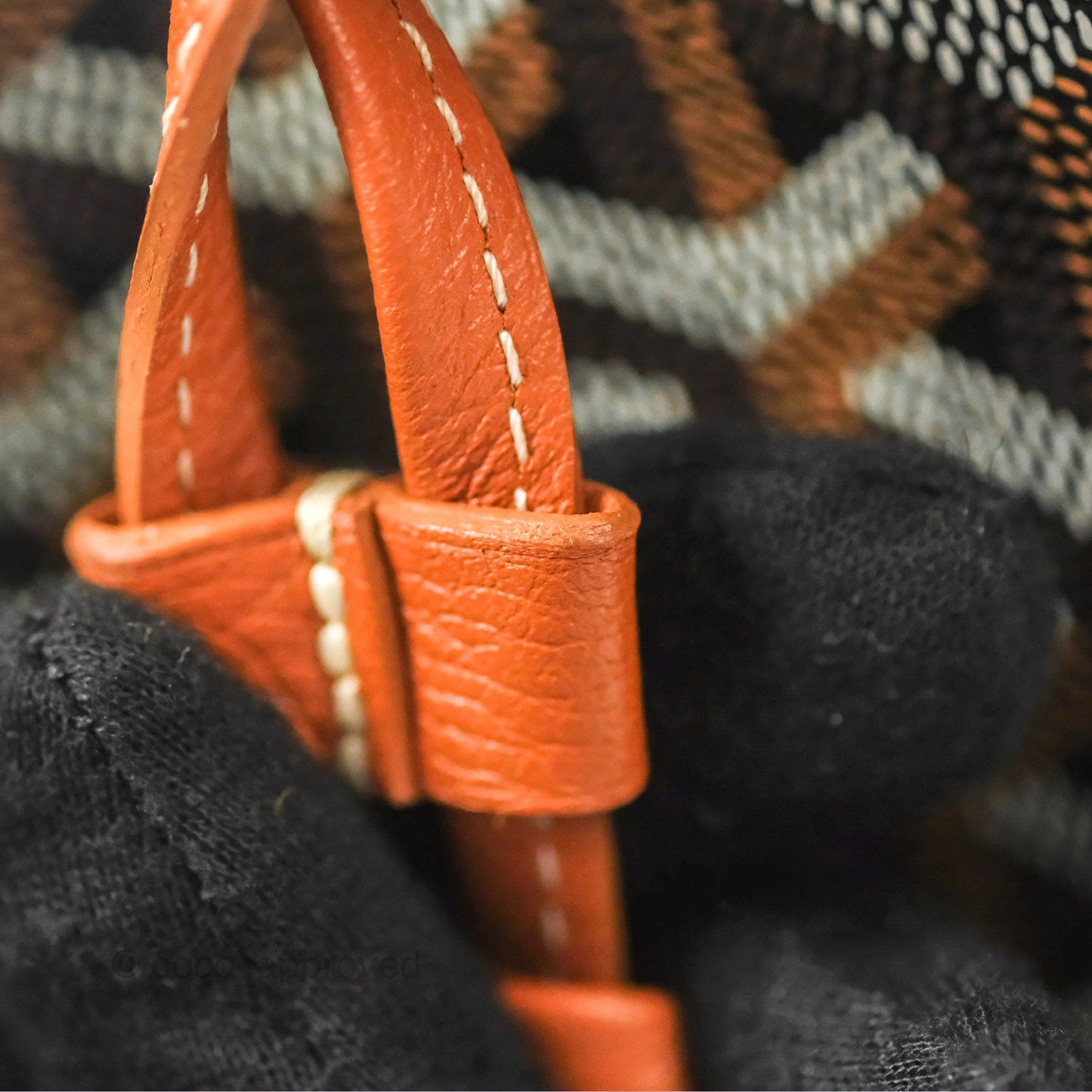 Goyard Petit Flot Bucket Bag Black & Tan Goyardine