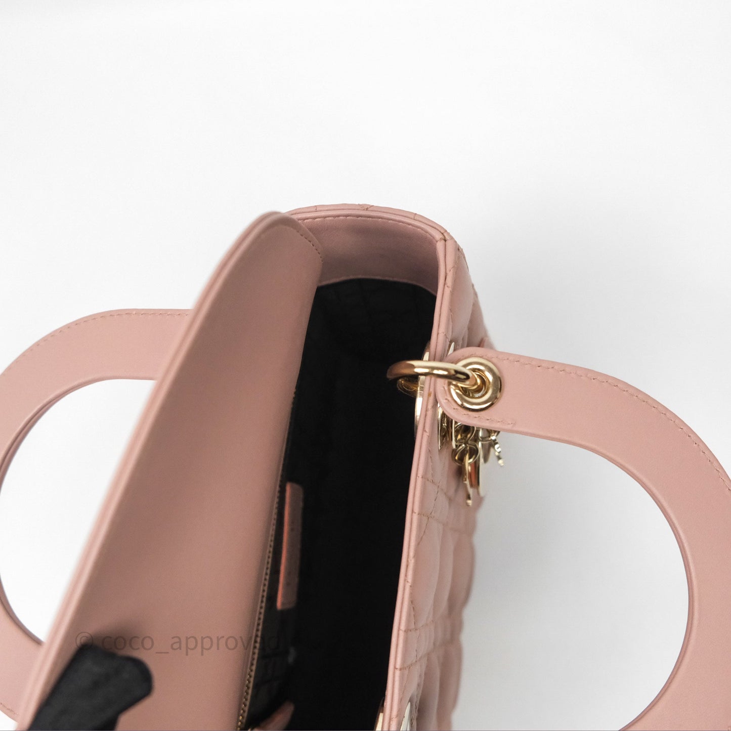Christian Dior Small Lady Dior My ABCDior Bag Blush Cannage Lambskin
