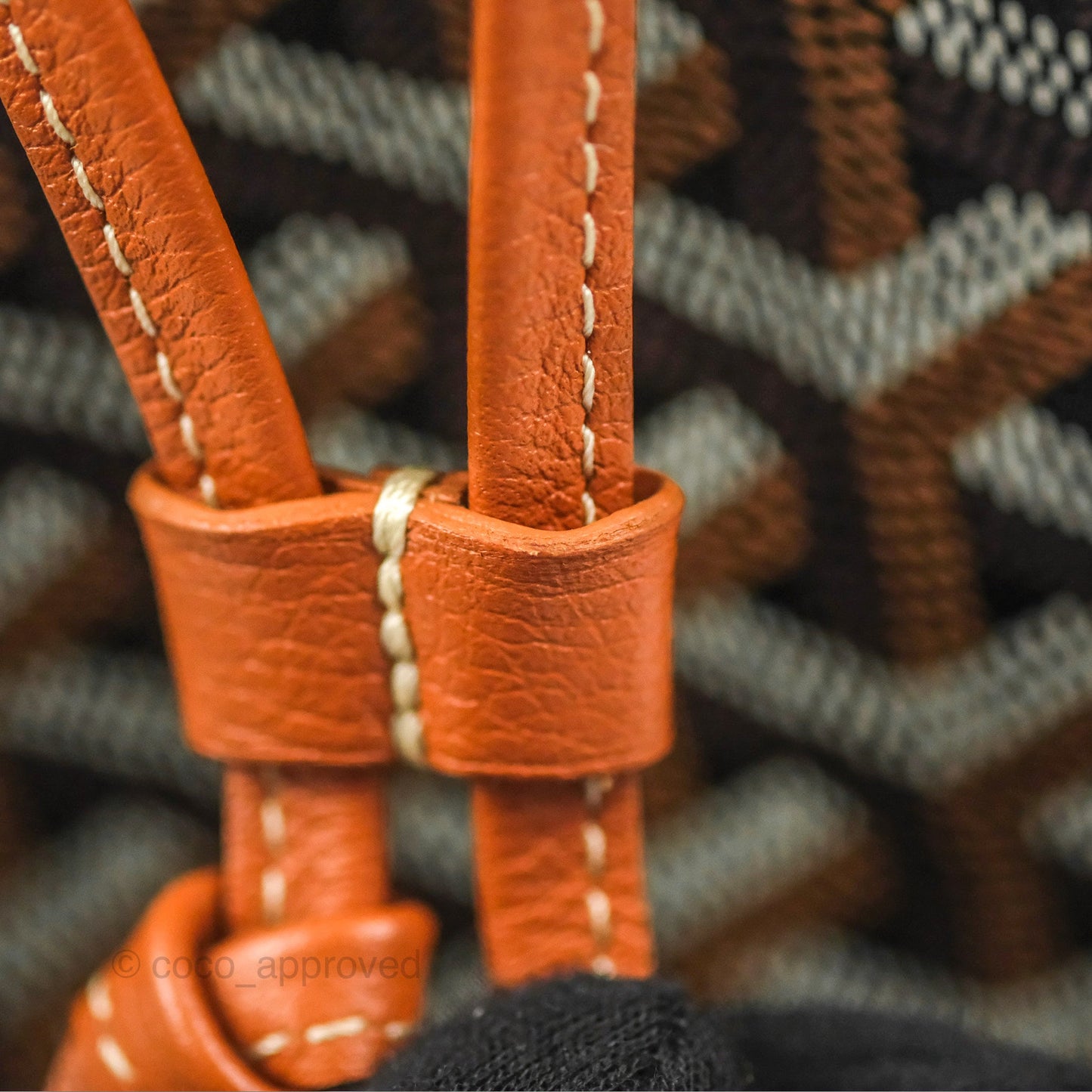 Goyard Petit Flot Bucket Bag Black & Tan Goyardine