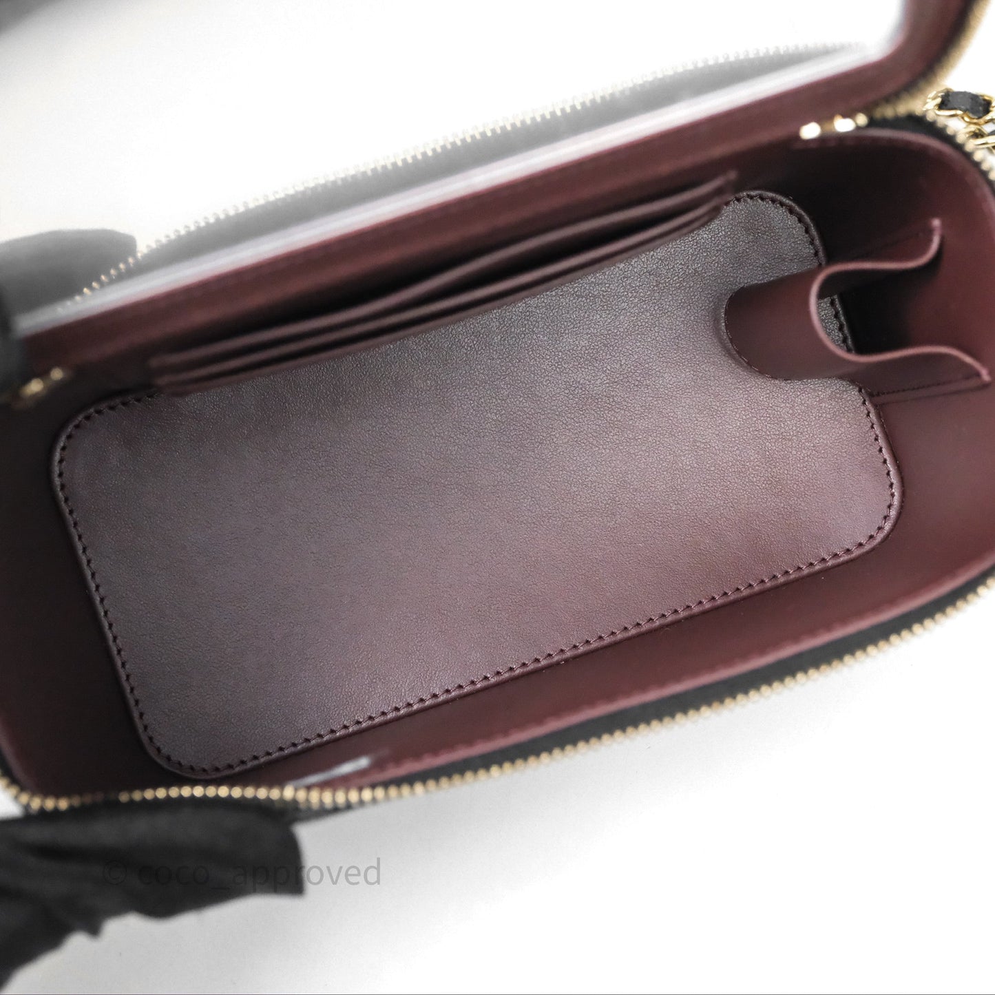 Chanel Classic Vanity with Chain Black Caviar Gold Hardware