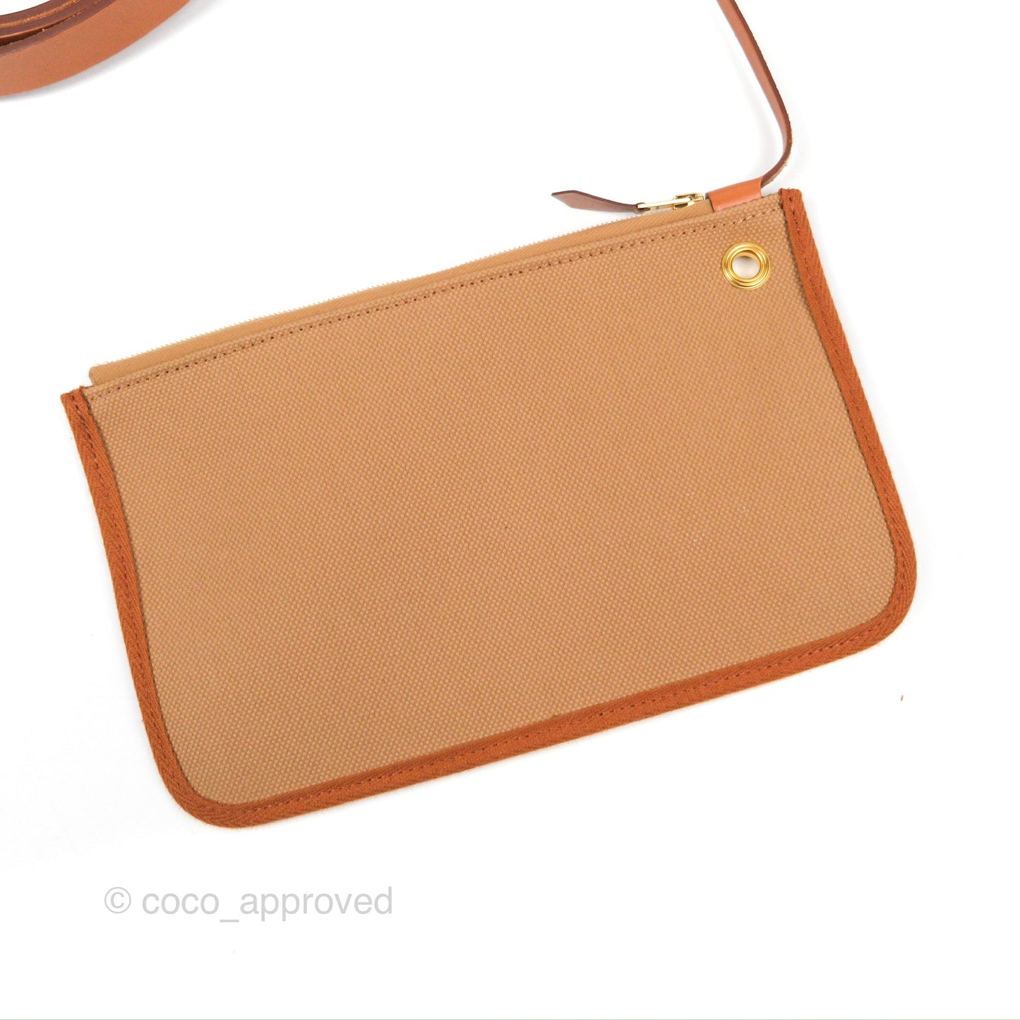 Hermès Herbag Zip Retourne 31 Chai 0M/Fauve 34 Canvas Gold Hardware