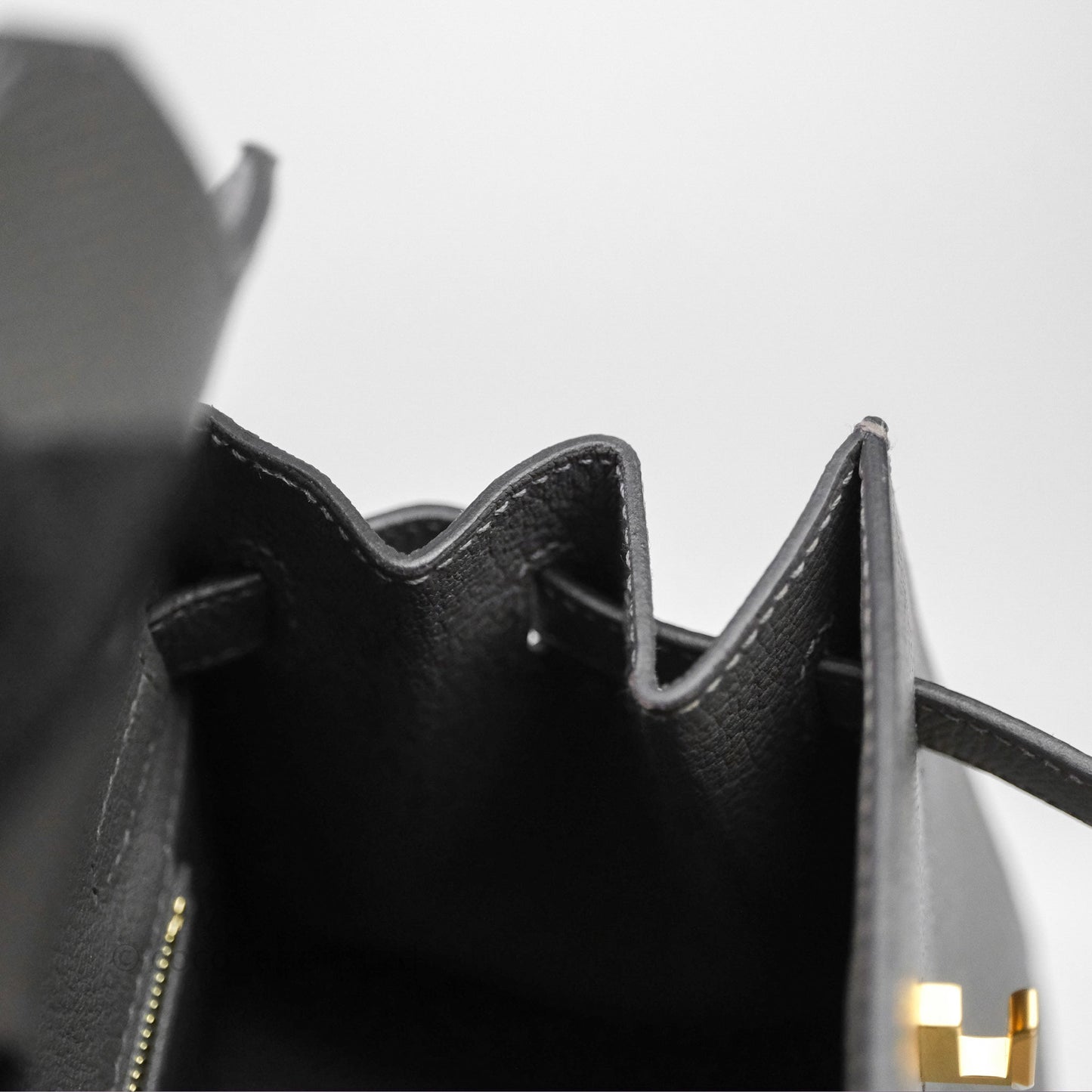 Hermes Birkin 25 Sellier Gris Meyer 0L Epsom Gold Hardware