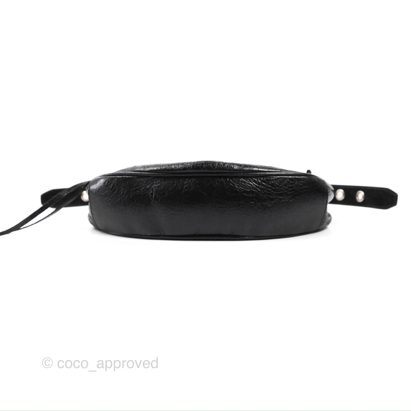 Balenciaga Le Cagole Shoulder Bag Black Calfskin Silver Hardware