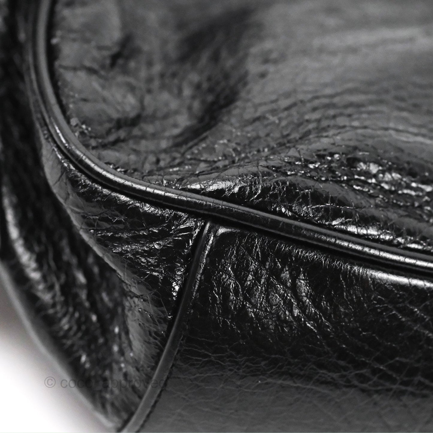Balenciaga Le Cagole Shoulder Bag Black Calfskin Silver Hardware