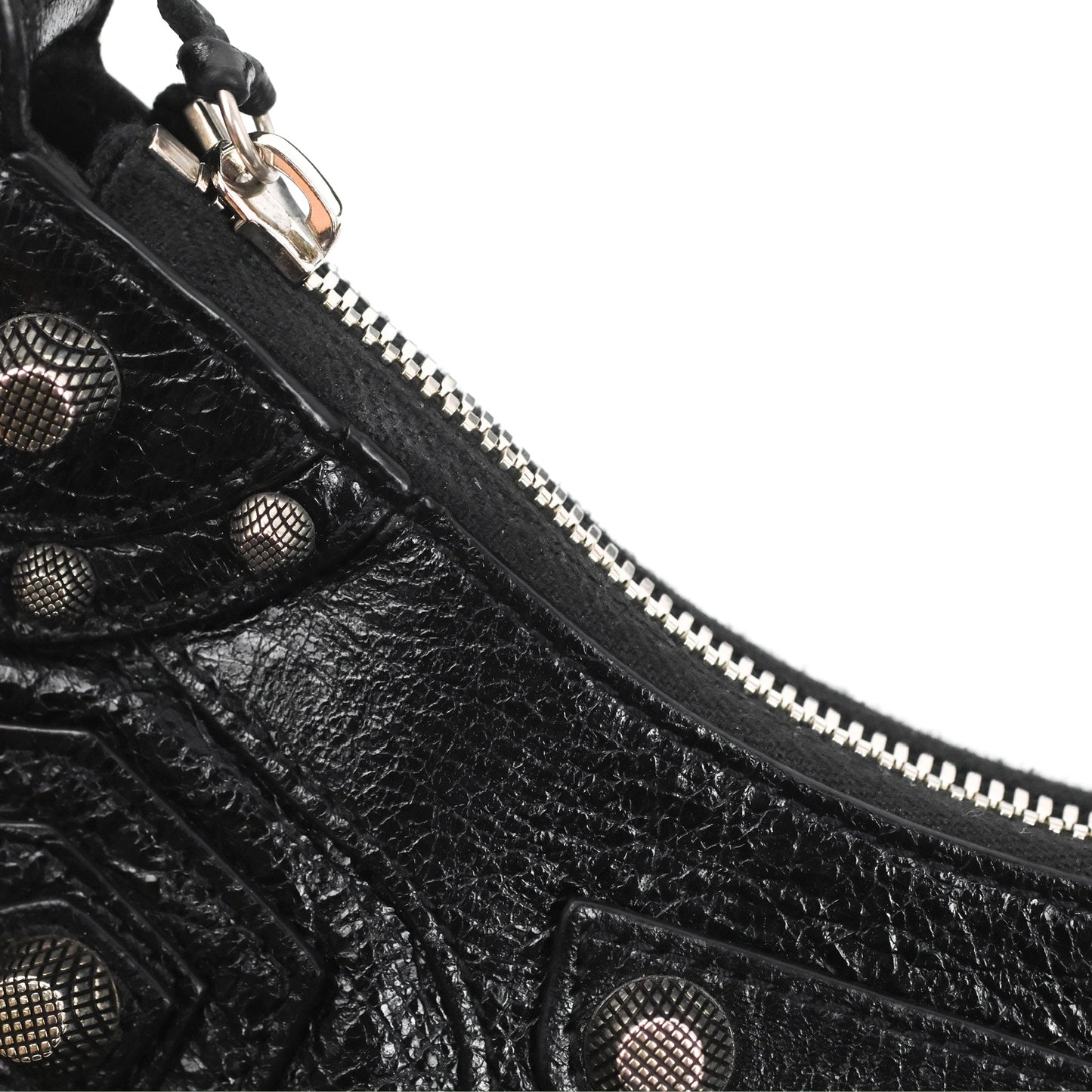 Balenciaga Le Cagole Shoulder Bag Black Calfskin Silver Hardware