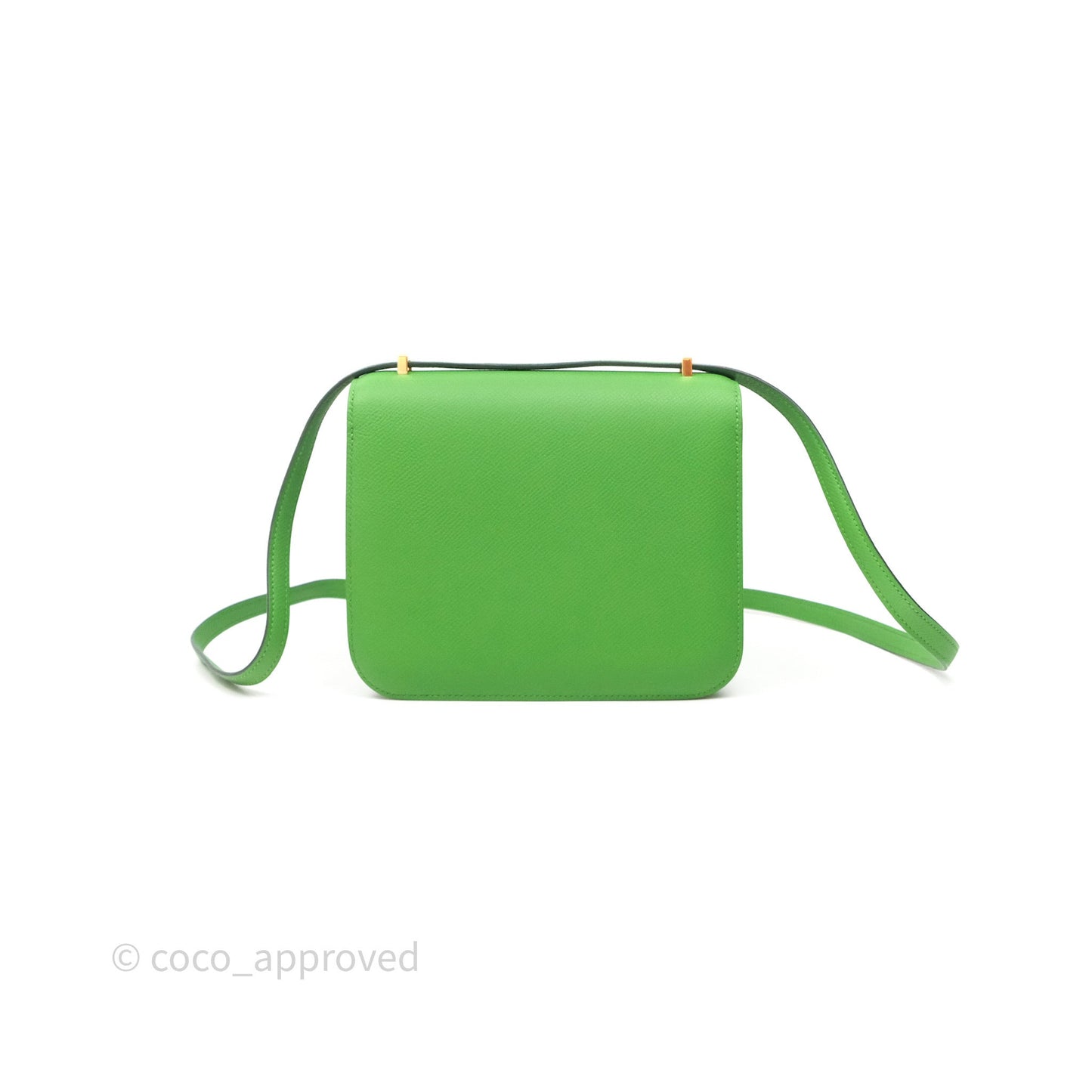 Hermès Constance Mini 18cm Vert Yucca A8 Epsom Gold Hardware