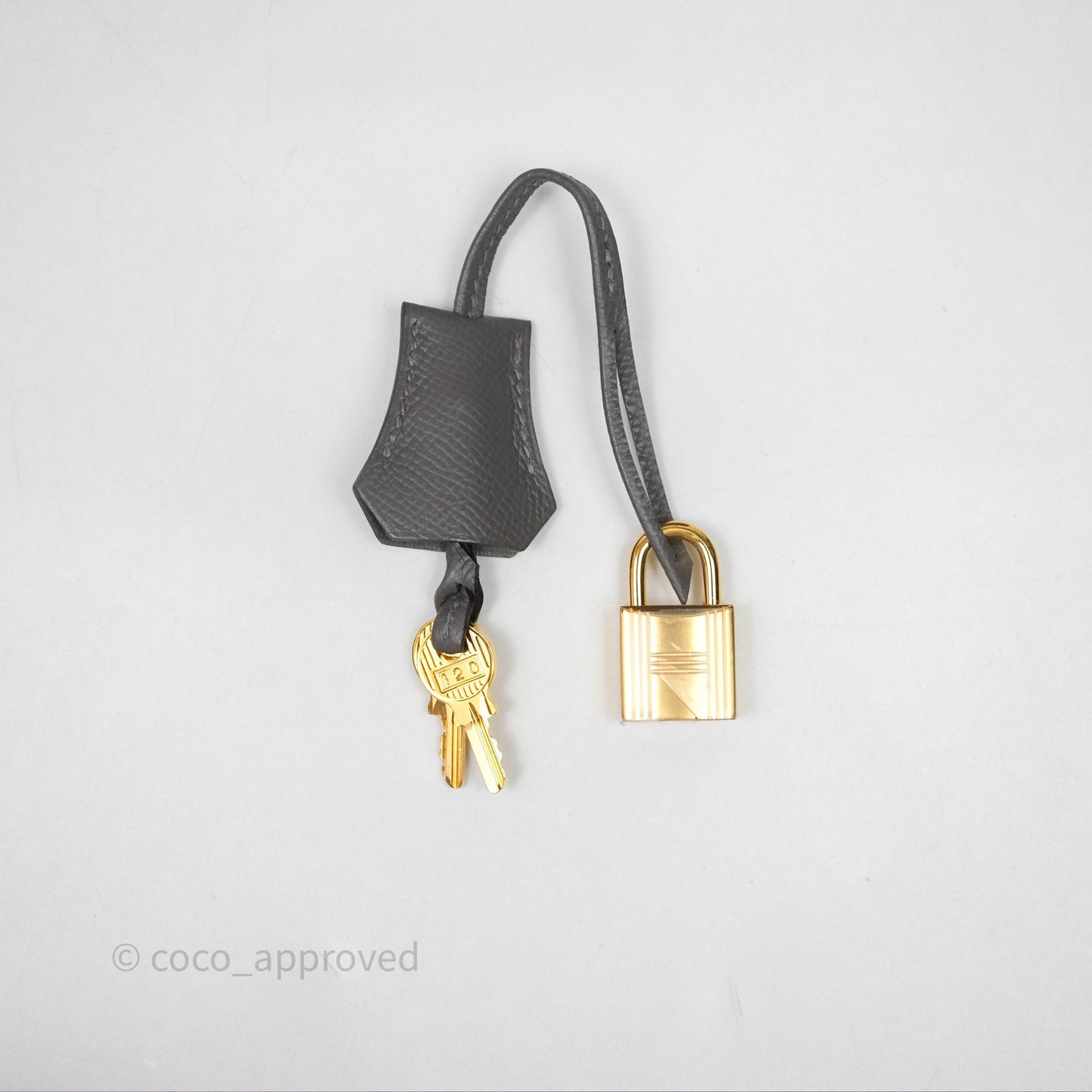 Hermes Birkin 25 Sellier Gris Meyer 0L Epsom Gold Hardware
