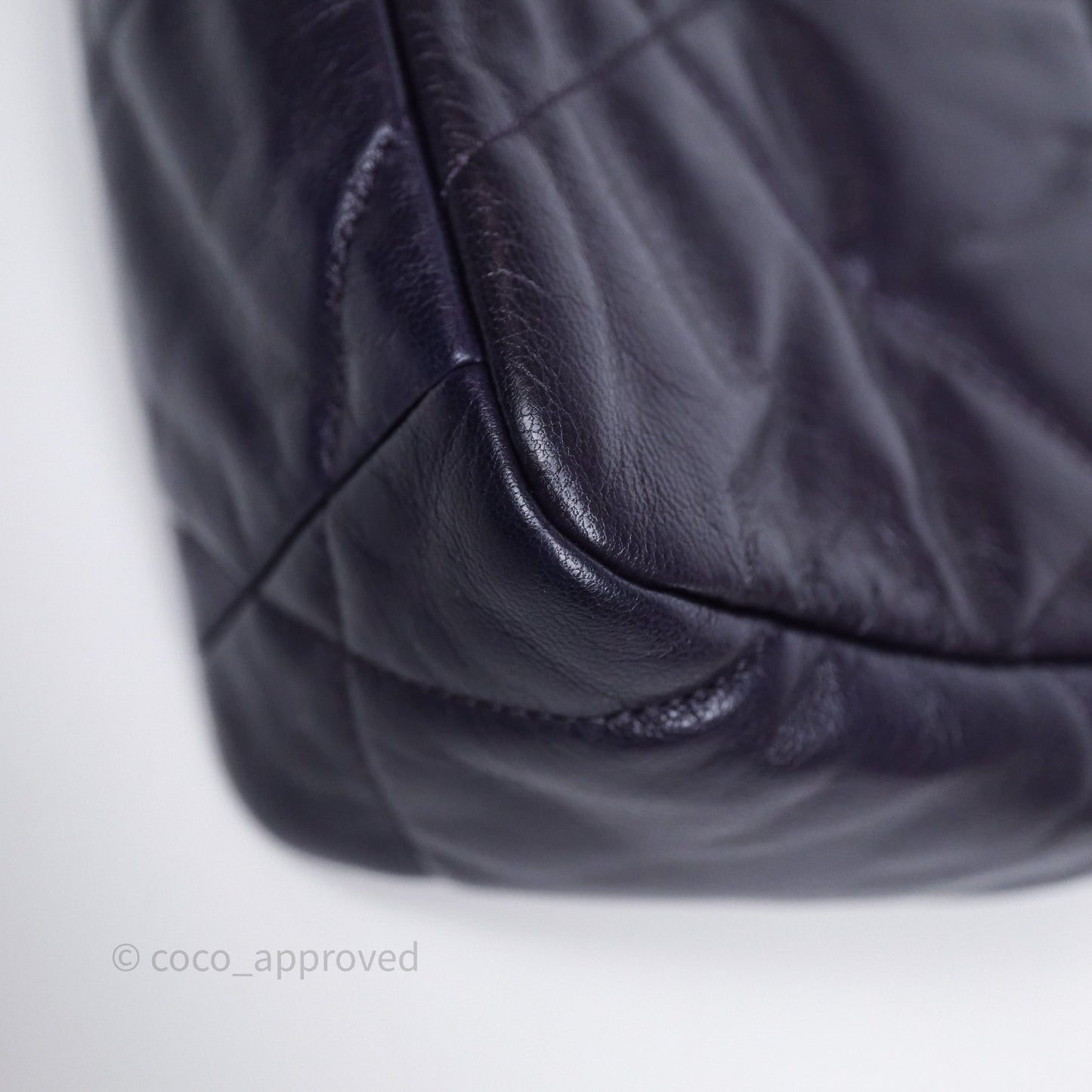 Chanel 19 Small Dark Purple Mixed Hardware