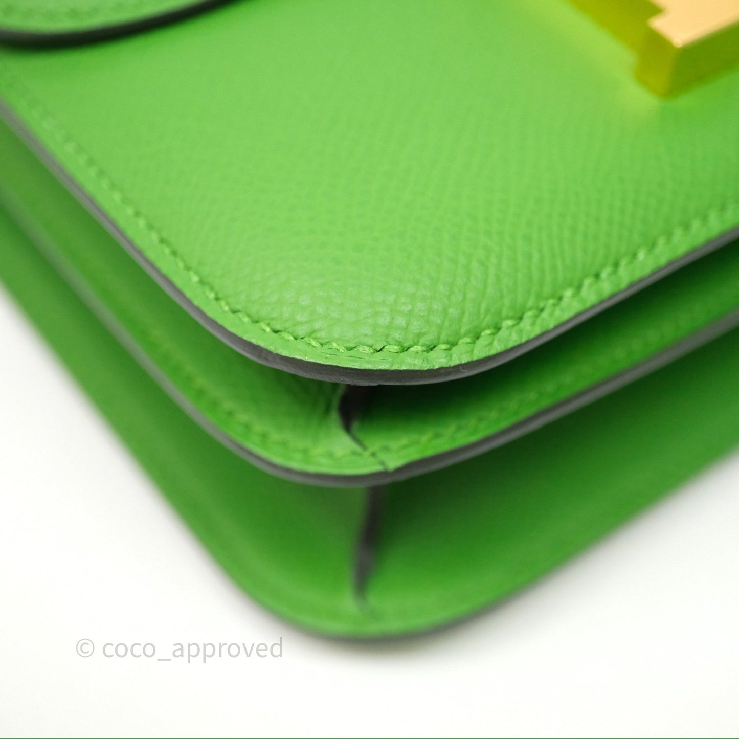 Hermès Constance Mini 18cm Vert Yucca A8 Epsom Gold Hardware
