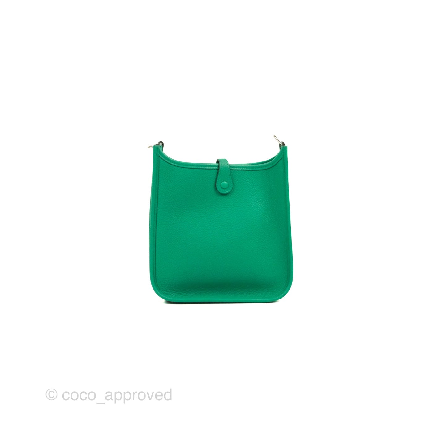 Hermès Mini Evelyne 16 Vert Jade Clemence Palladium Hardware