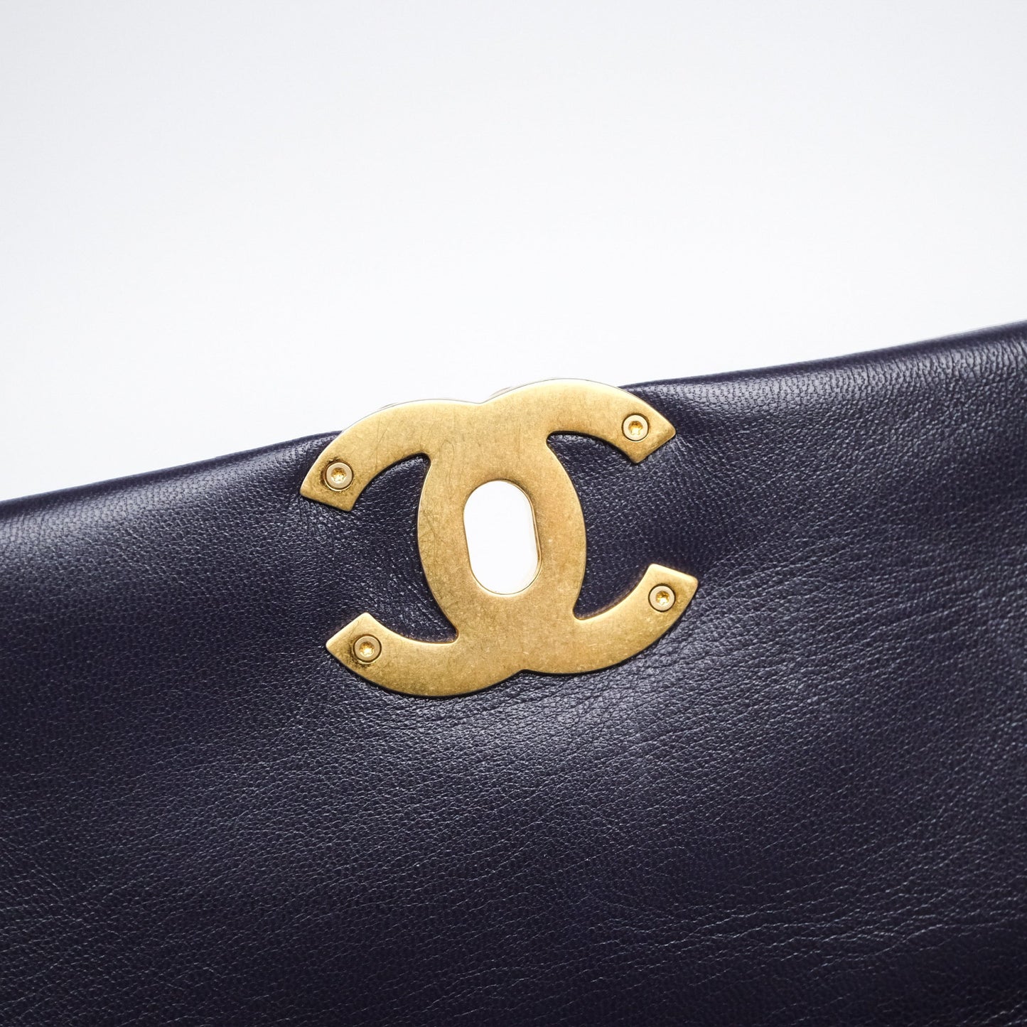 Chanel 19 Small Dark Purple Mixed Hardware