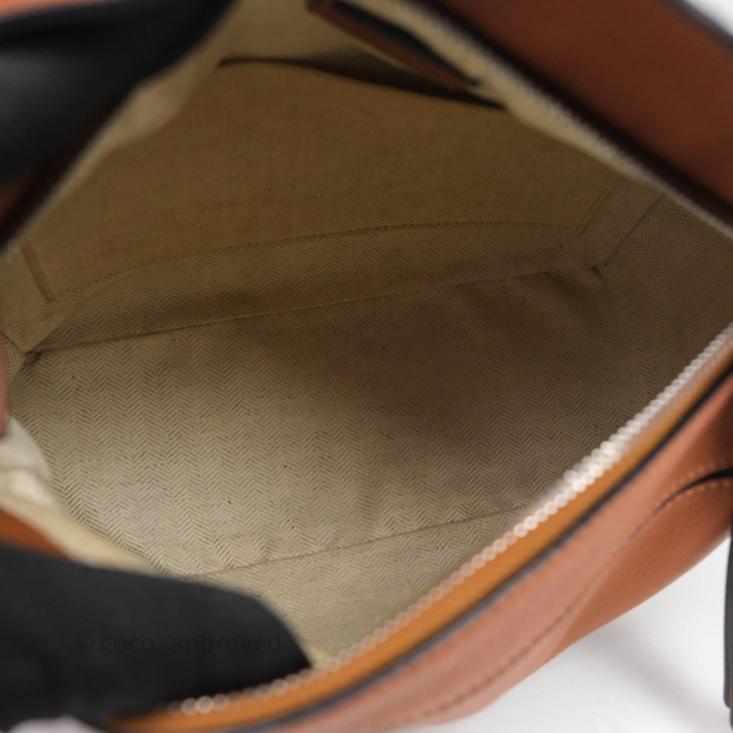 Loewe Small Puzzle Bag Tan Calfskin Silver Hardware