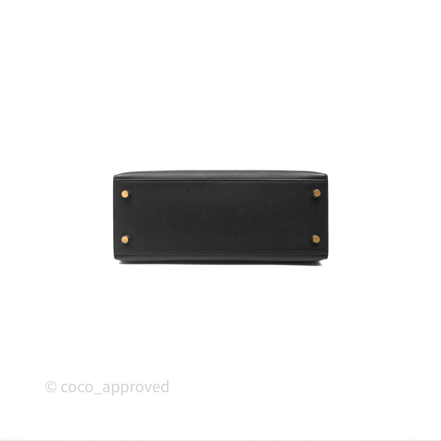 Hermès Kelly 25 Sellier Black Noir 89 Veau Epsom Gold Hardware