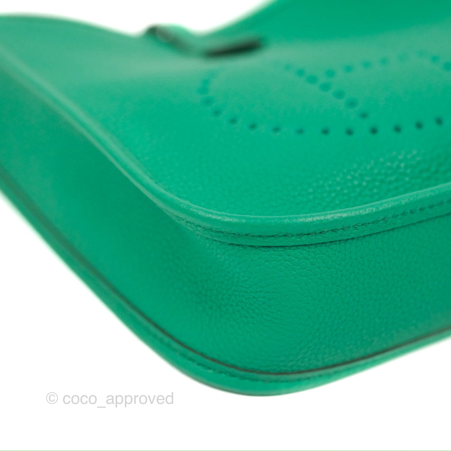 Hermès Mini Evelyne 16 Vert Jade Clemence Palladium Hardware