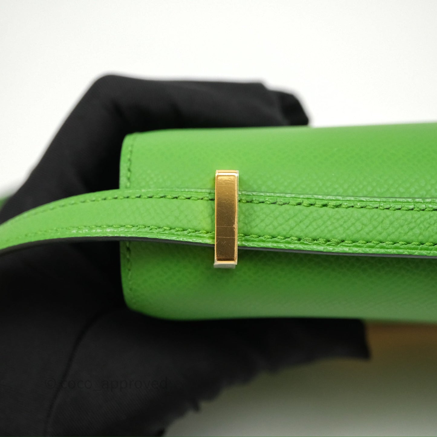 Hermès Constance Mini 18cm Vert Yucca A8 Epsom Gold Hardware