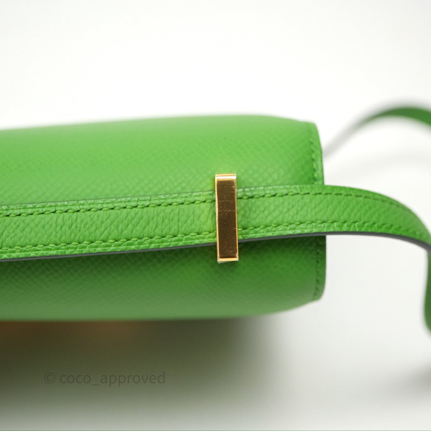 Hermès Constance Mini 18cm Vert Yucca A8 Epsom Gold Hardware
