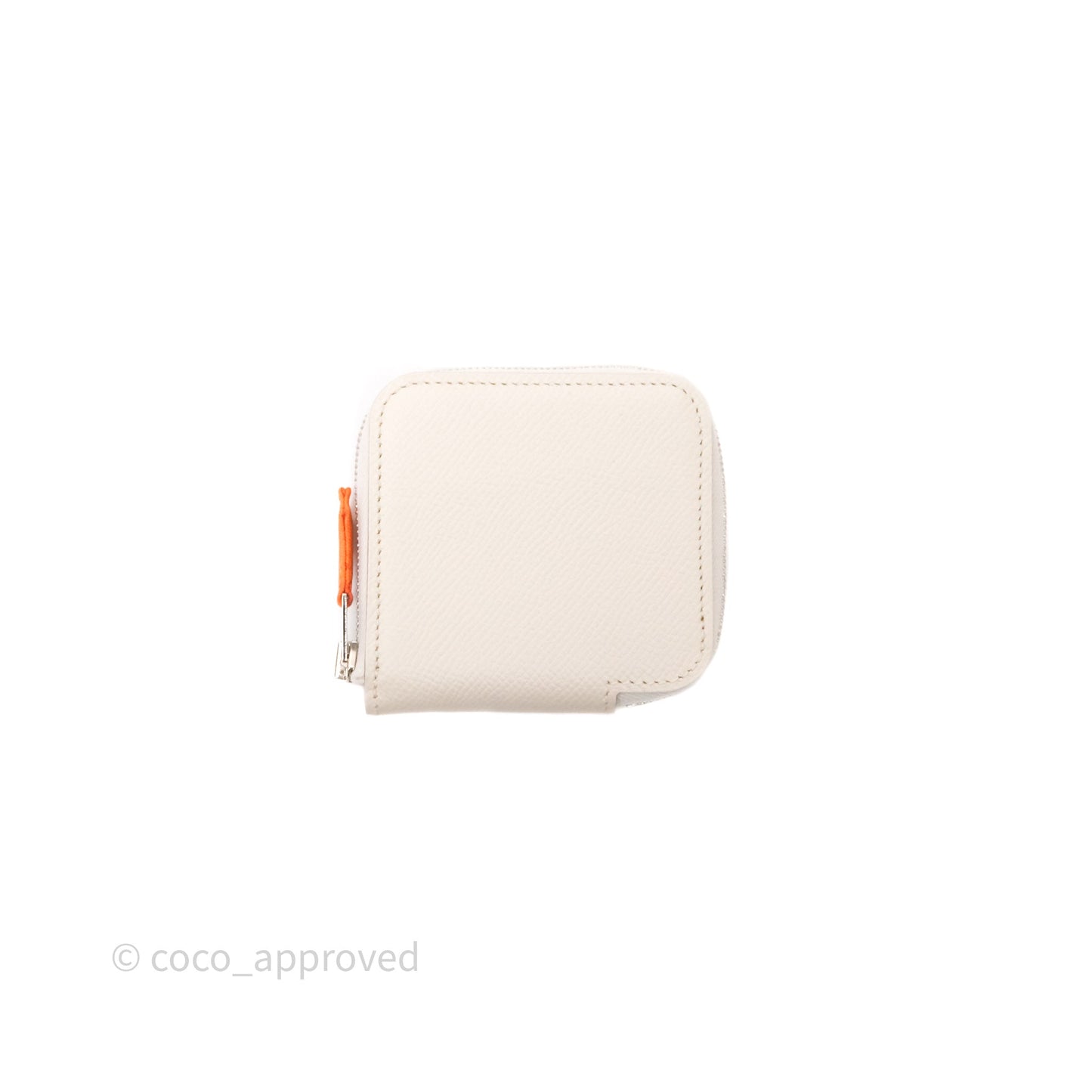 Hermès Silk'In Change Purse Craie