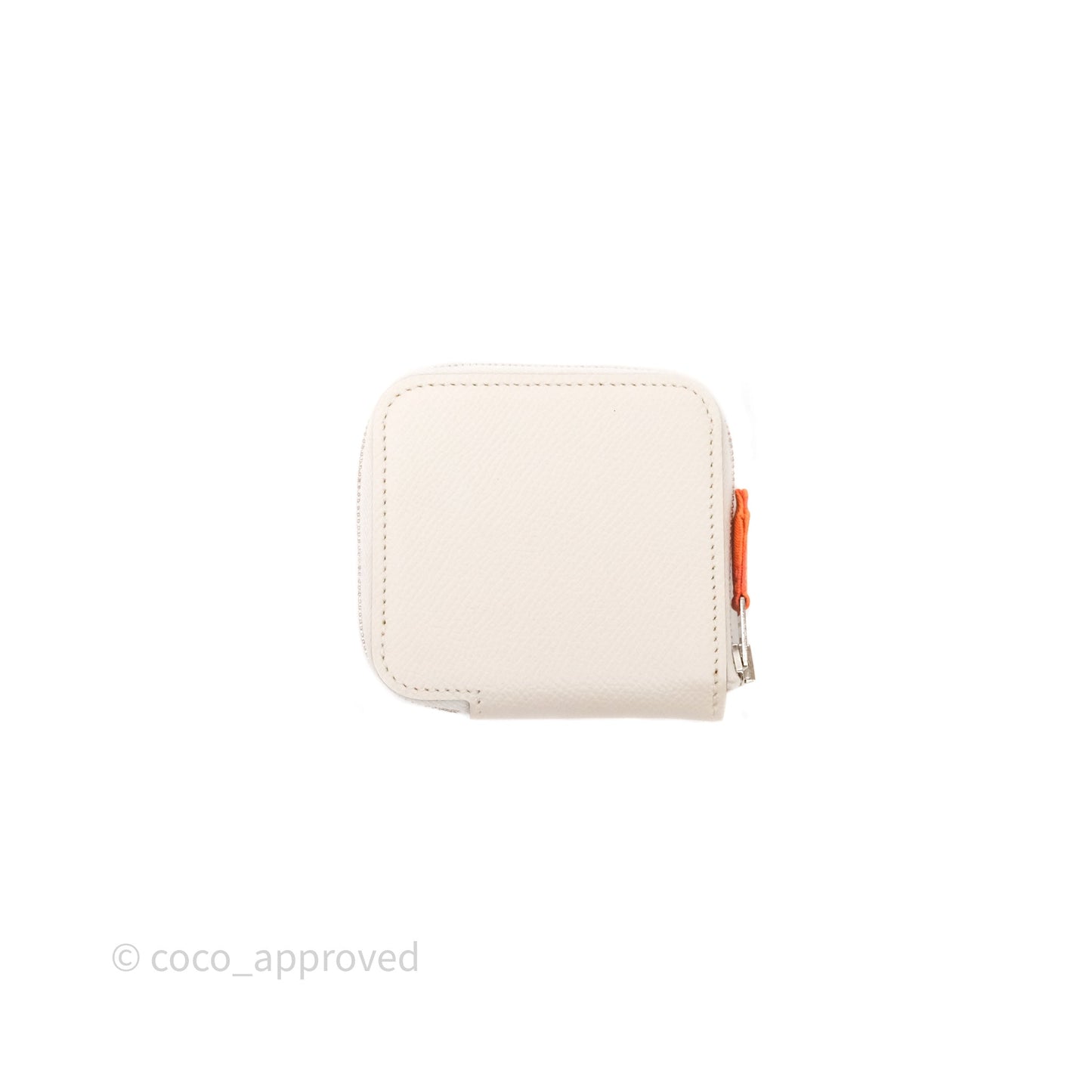 Hermès Silk'In Change Purse Craie