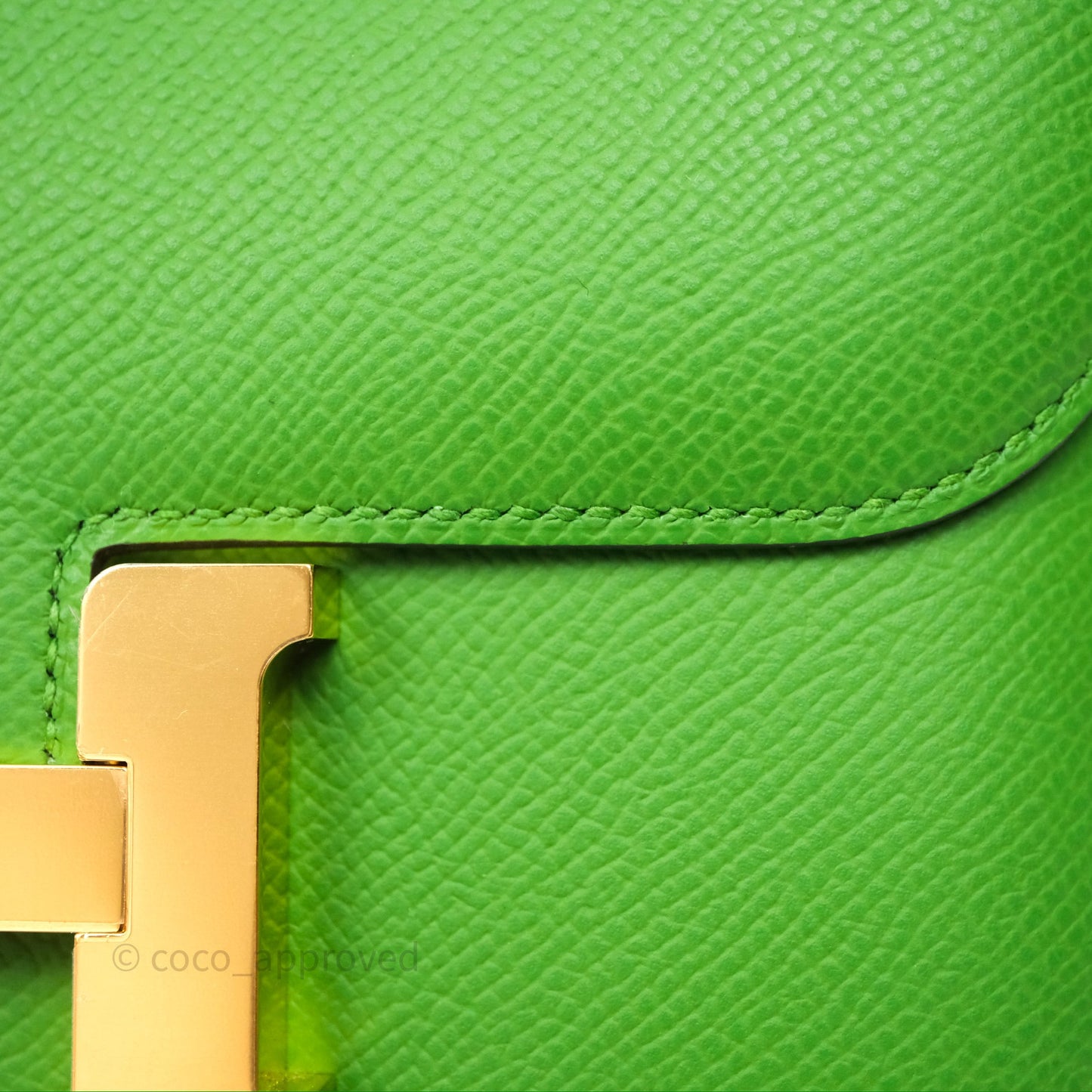 Hermès Constance Mini 18cm Vert Yucca A8 Epsom Gold Hardware