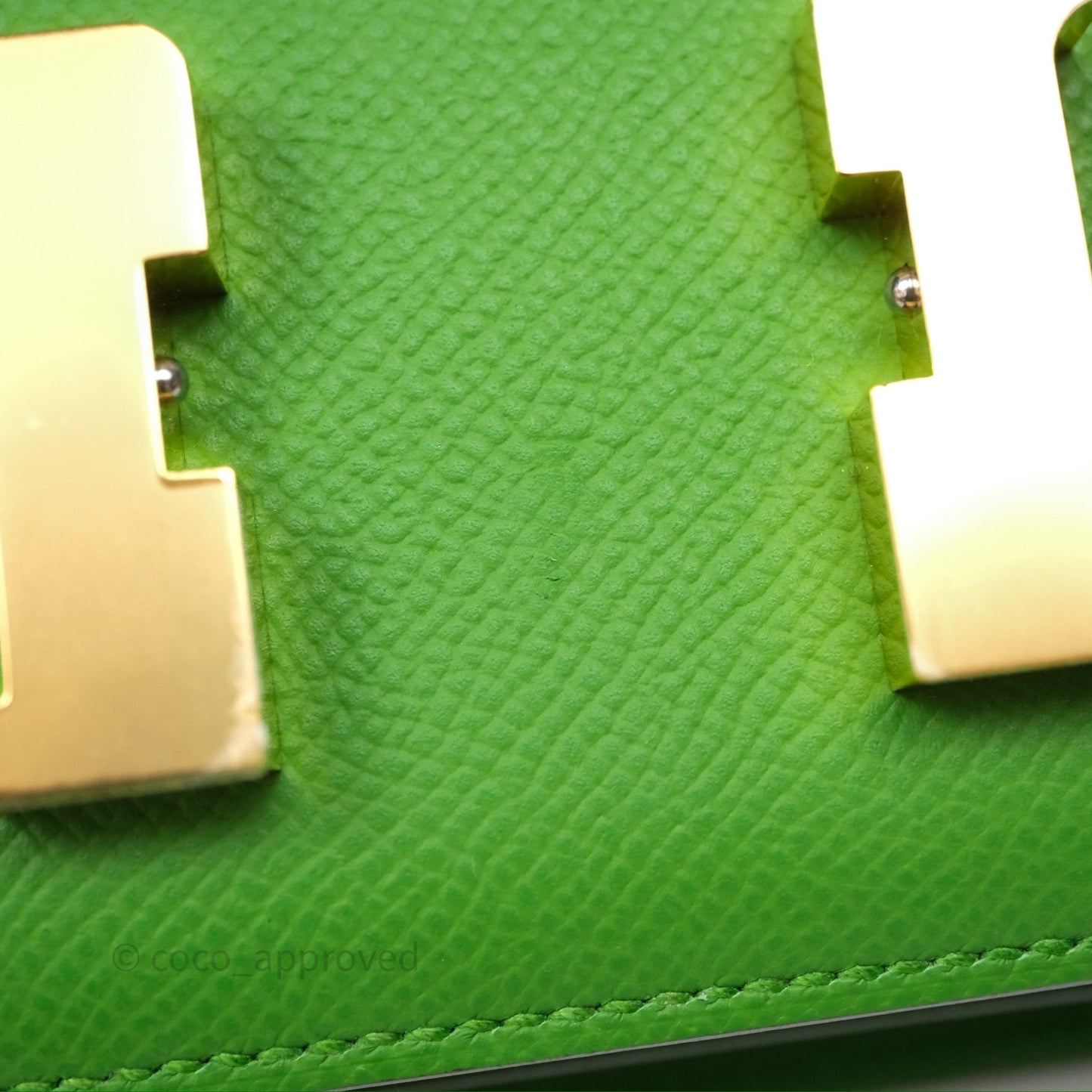 Hermès Constance Mini 18cm Vert Yucca A8 Epsom Gold Hardware