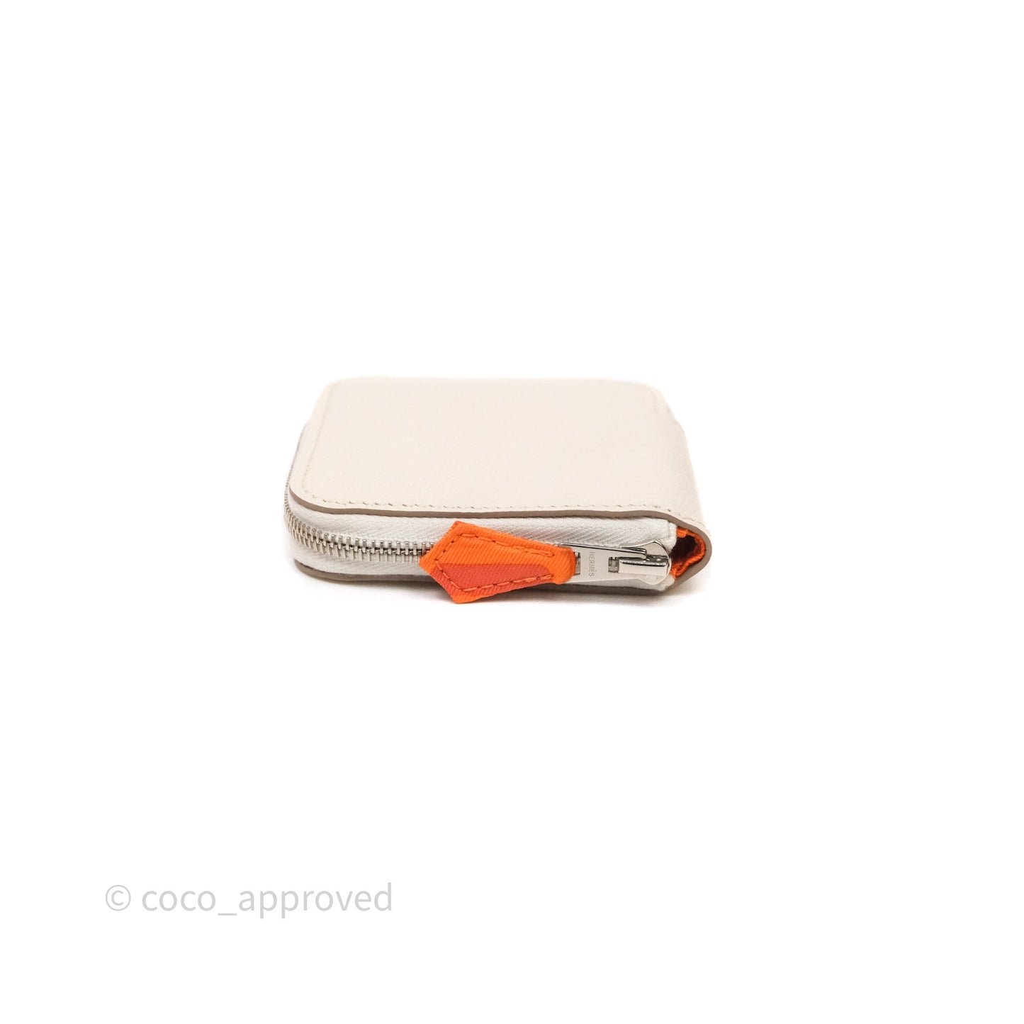 Hermès Silk'In Change Purse Craie