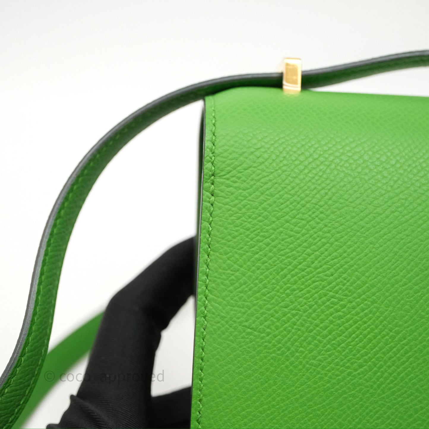 Hermès Constance Mini 18cm Vert Yucca A8 Epsom Gold Hardware