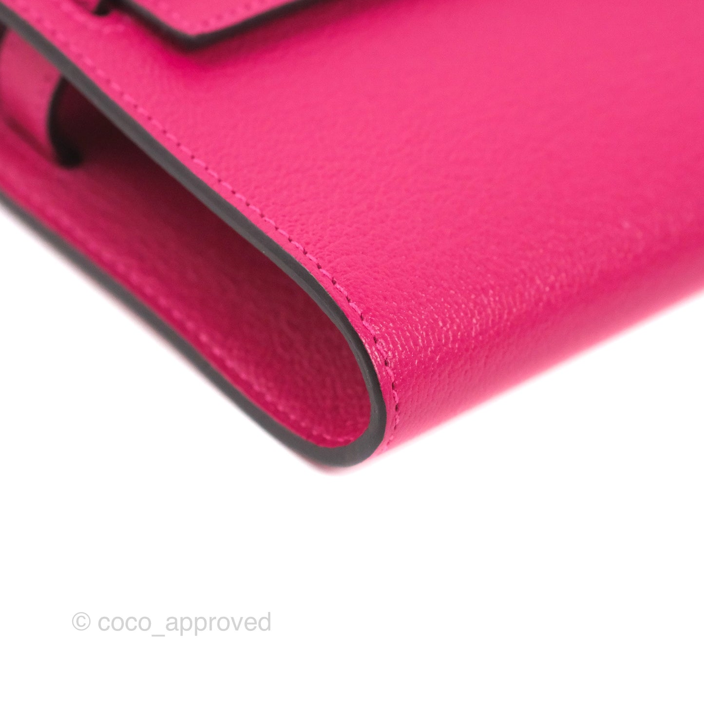 Hermès Kelly To Go Wallet Rose Mexico Chevre Mysore Palladium Hardware