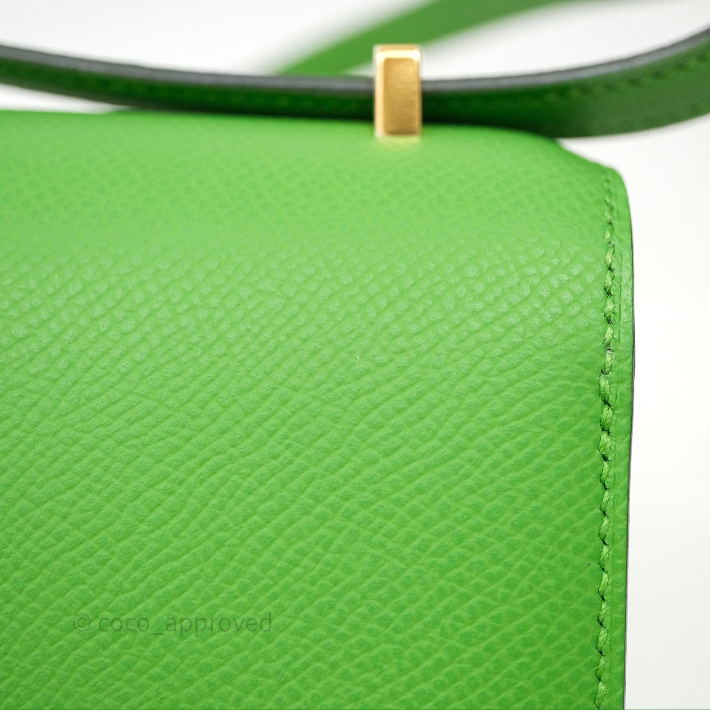 Hermès Constance Mini 18cm Vert Yucca A8 Epsom Gold Hardware