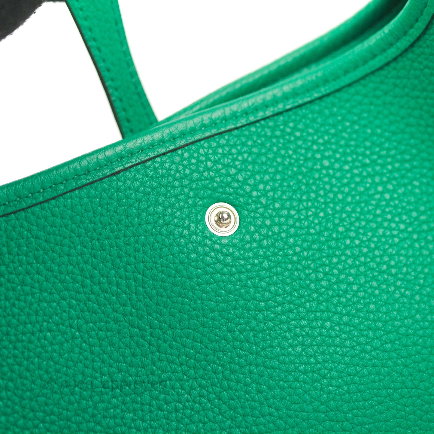 Hermès Mini Evelyne 16 Vert Jade Clemence Palladium Hardware