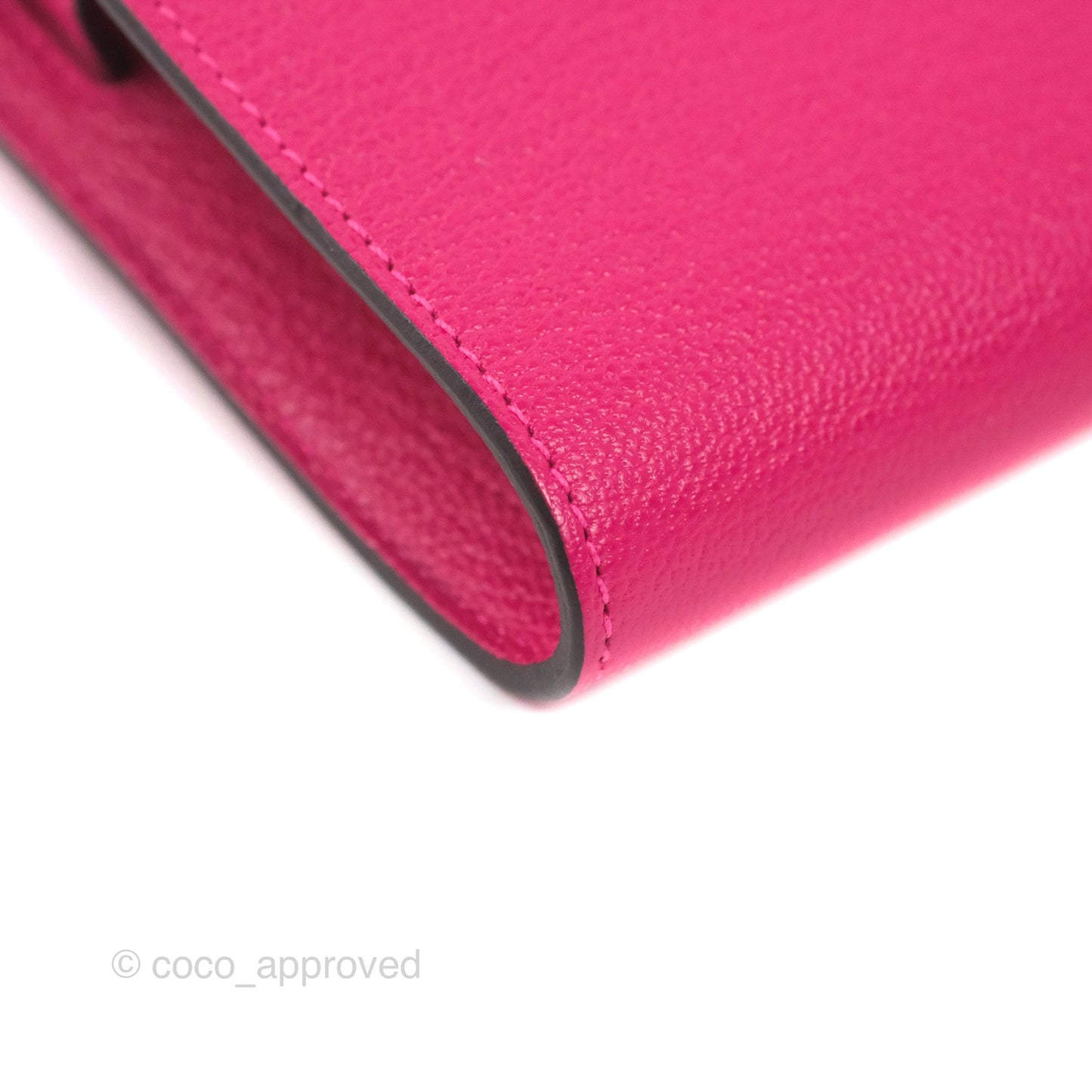 Hermès Kelly To Go Wallet Rose Mexico Chevre Mysore Palladium Hardware