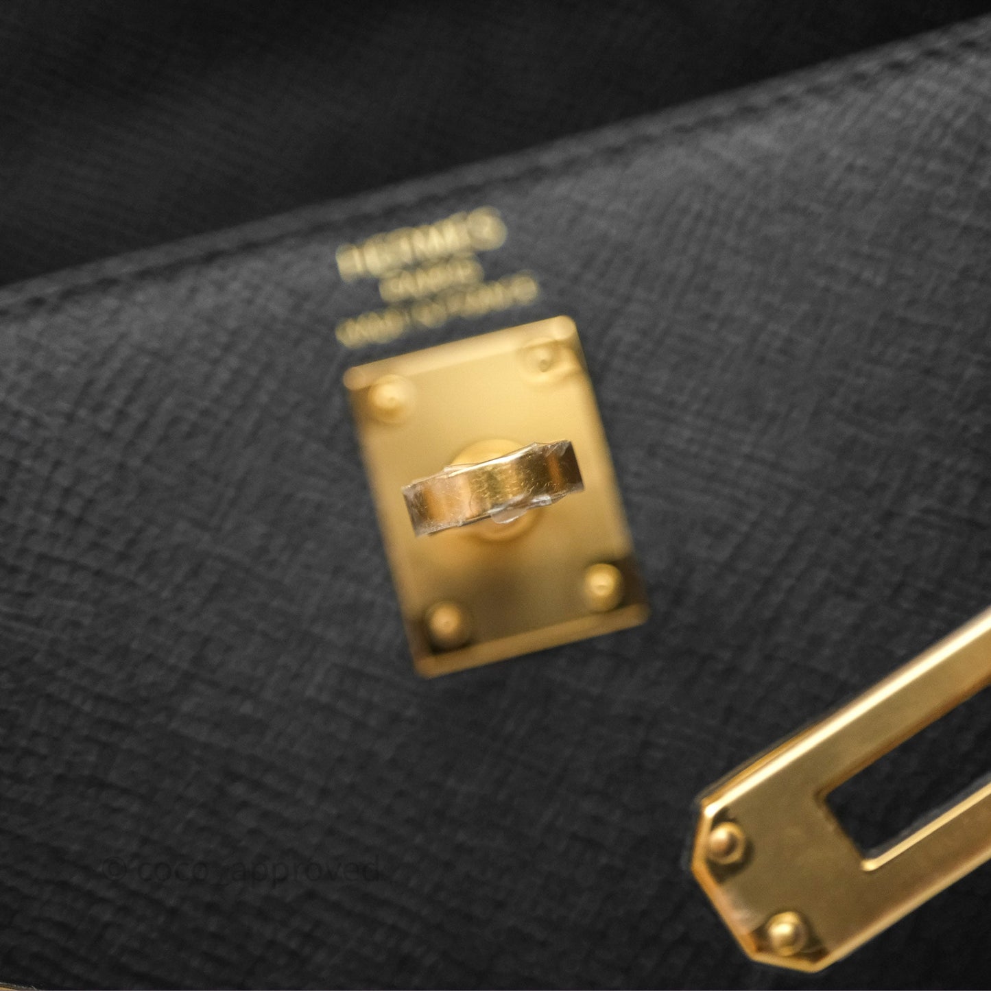 Hermès Kelly 25 Sellier Black Noir 89 Veau Epsom Gold Hardware