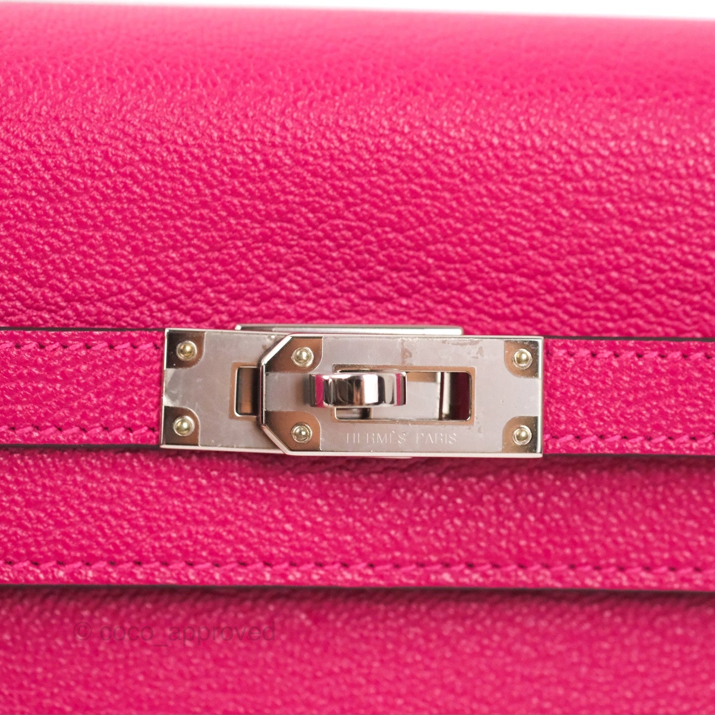 Hermès Kelly To Go Wallet Rose Mexico Chevre Mysore Palladium Hardware
