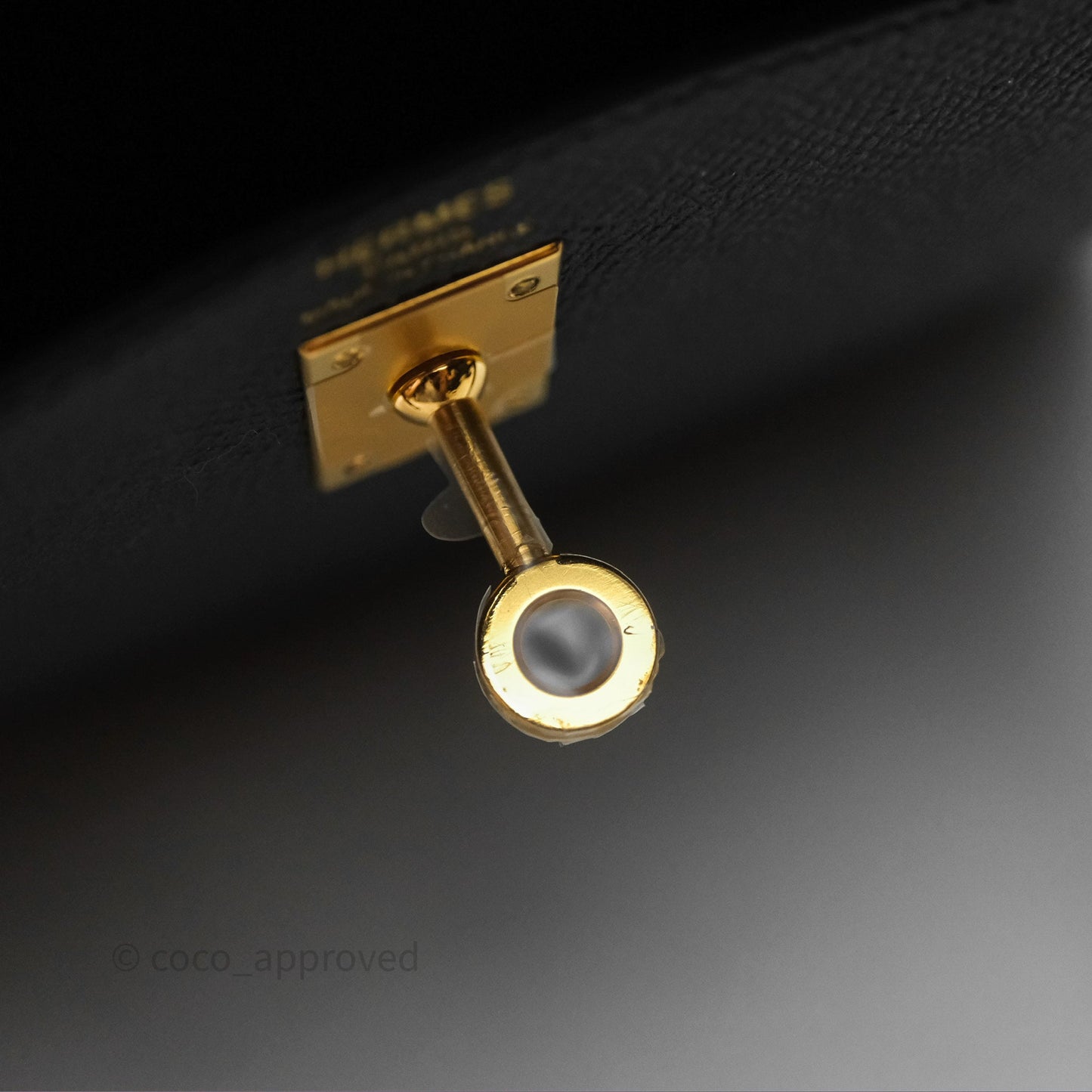Hermès Kelly 25 Sellier Black Noir 89 Veau Epsom Gold Hardware