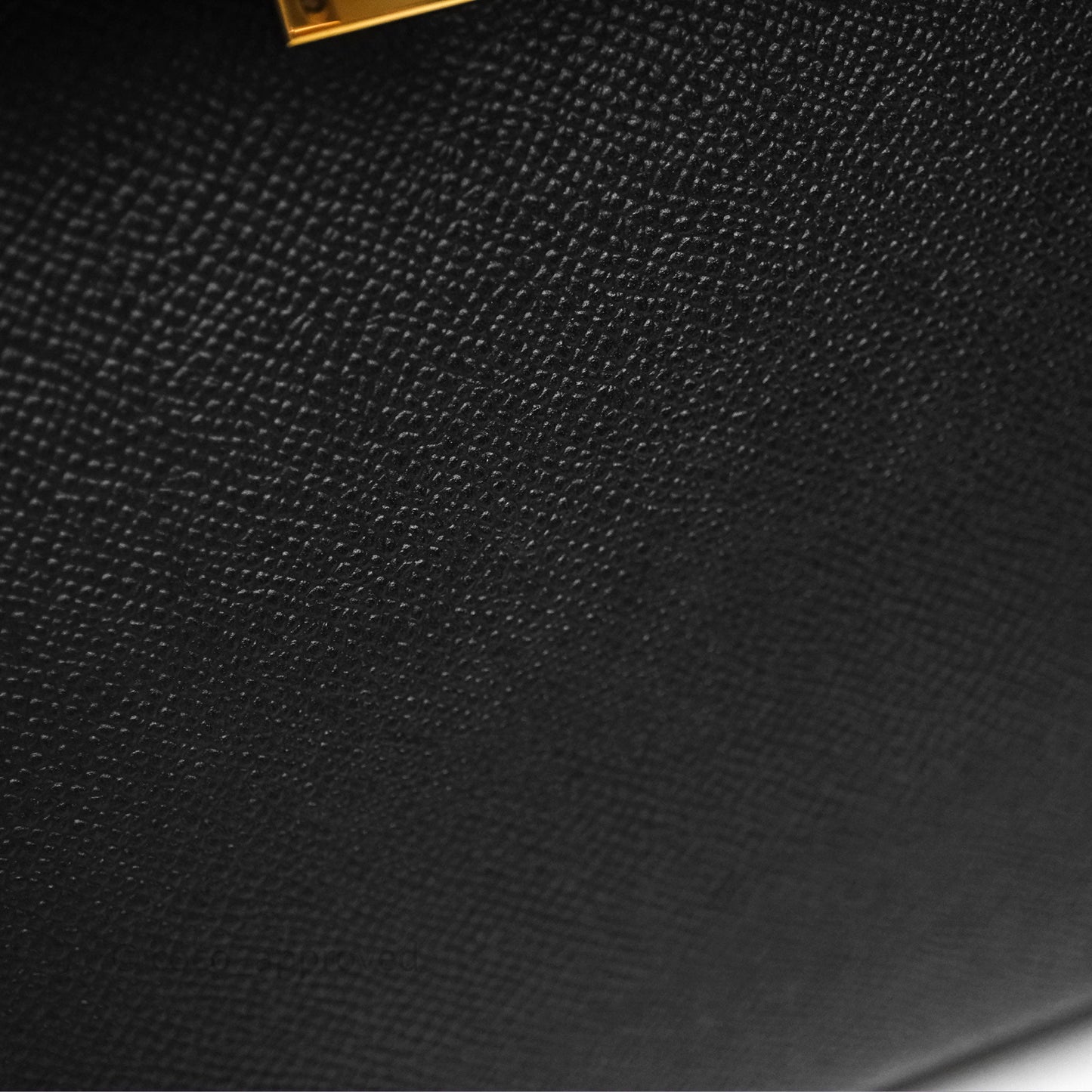Hermès Kelly 25 Sellier Black Noir 89 Veau Epsom Gold Hardware