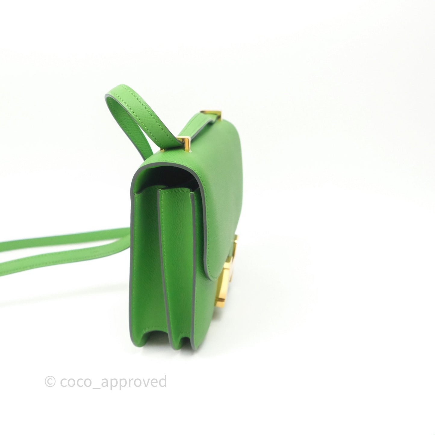 Hermès Constance Mini 18cm Vert Yucca A8 Epsom Gold Hardware