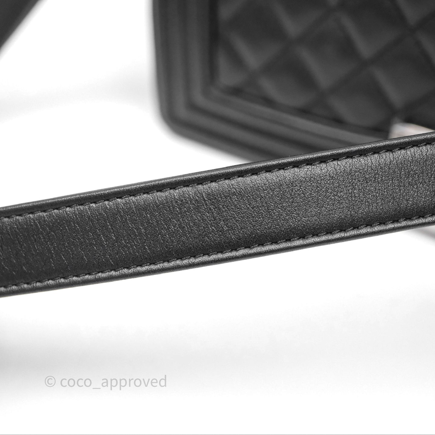 Chanel Quilted Medium Boy Black Lambskin Ruthenium Hardware