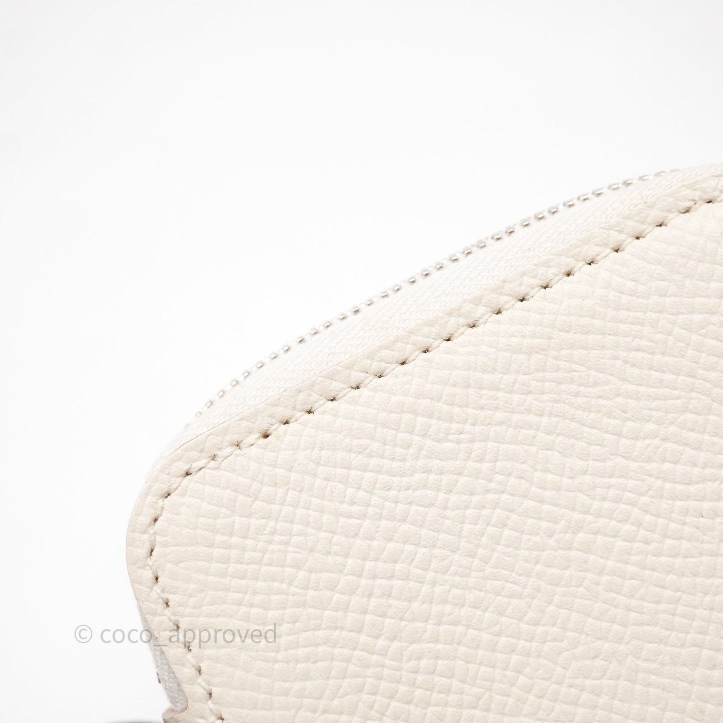 Hermès Silk'In Change Purse Craie