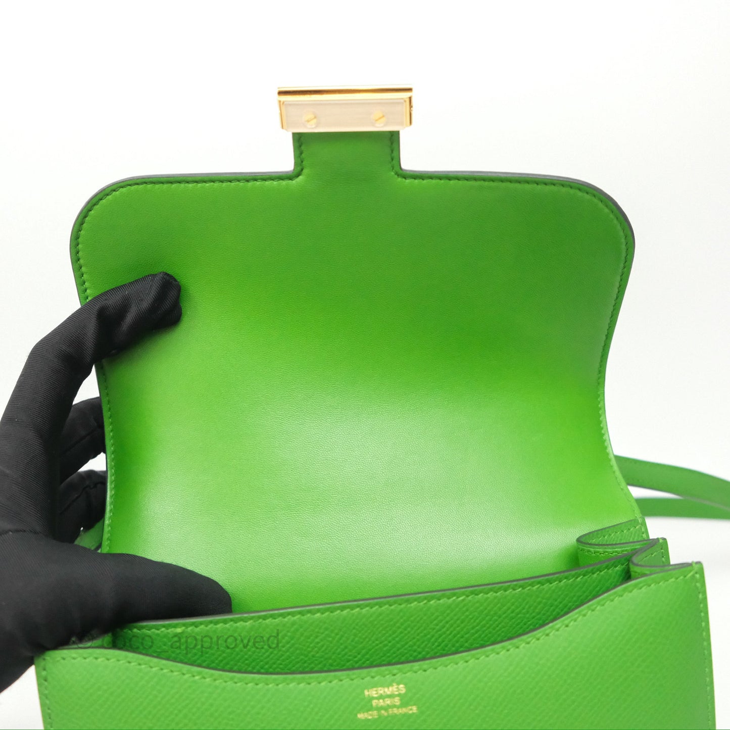 Hermès Constance Mini 18cm Vert Yucca A8 Epsom Gold Hardware