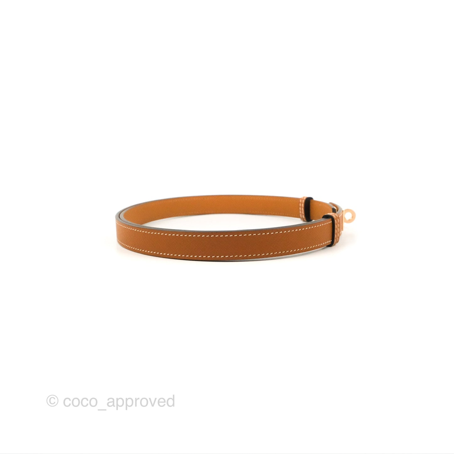 Hermès Epsom Kelly Buckle Belt Rose Gold Hardware