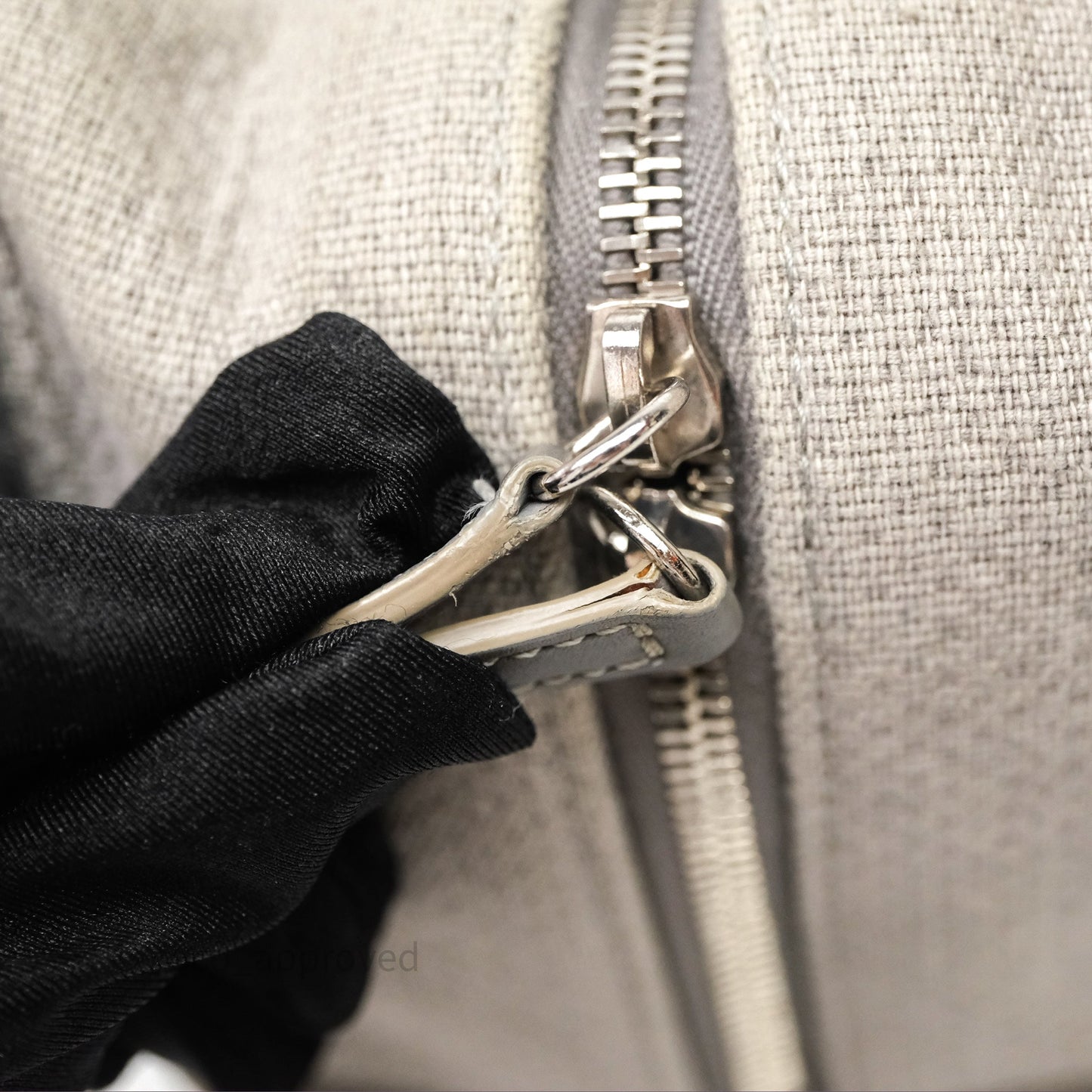 Chanel Deauville Bowling Bag Grey Silver Hardware