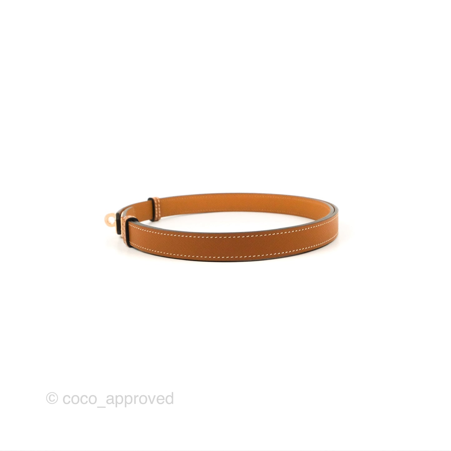 Hermès Epsom Kelly Buckle Belt Rose Gold Hardware