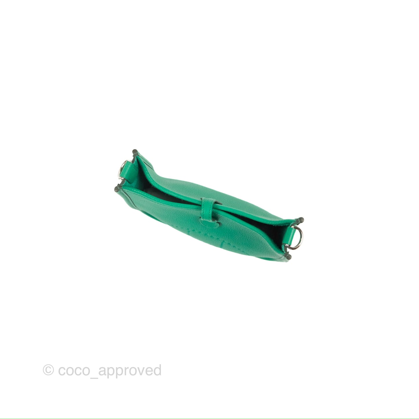Hermès Mini Evelyne 16 Vert Jade Clemence Palladium Hardware