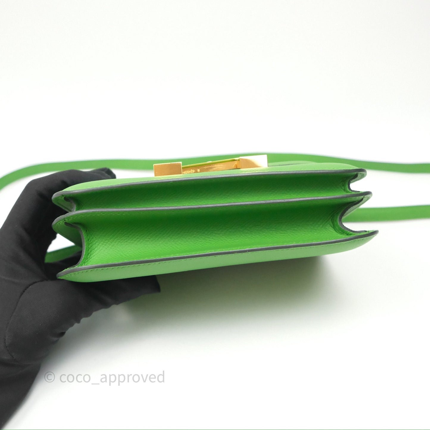 Hermès Constance Mini 18cm Vert Yucca A8 Epsom Gold Hardware