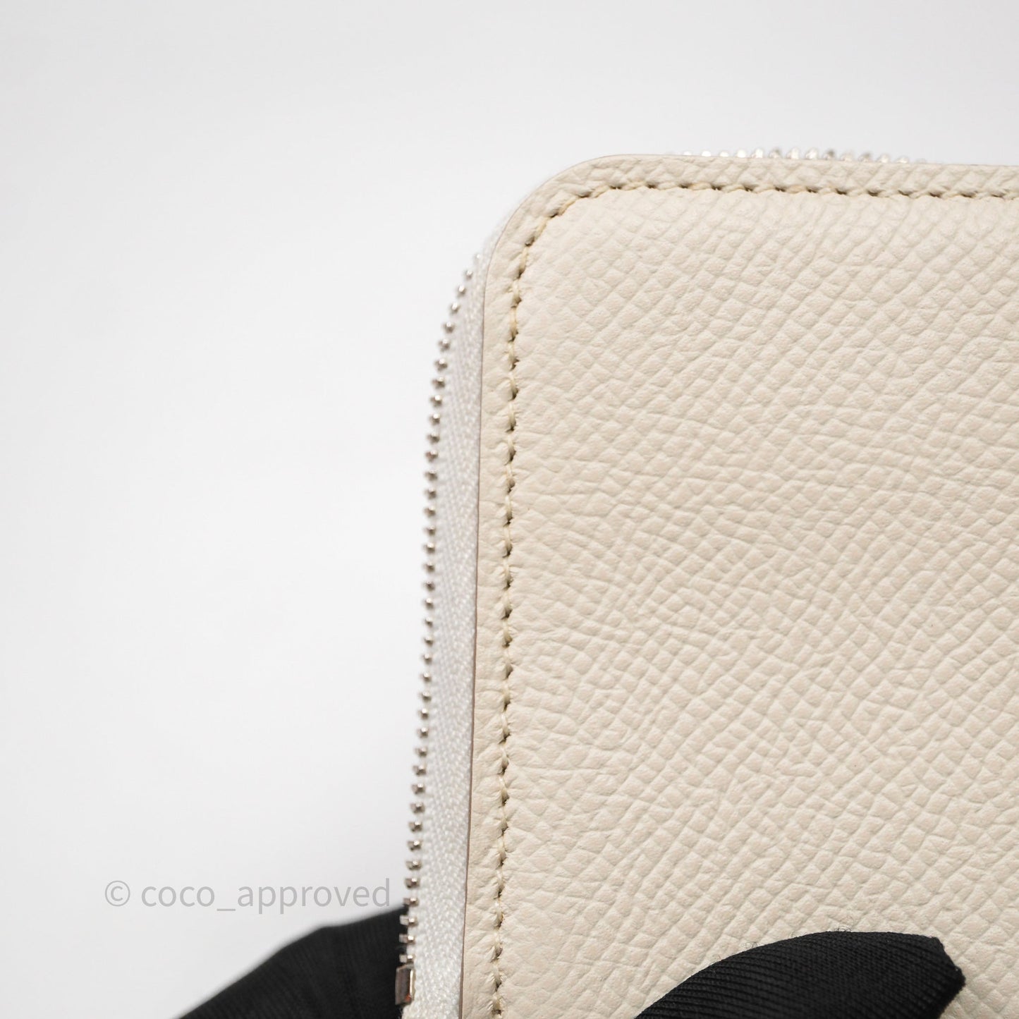 Hermès Silk'In Change Purse Craie