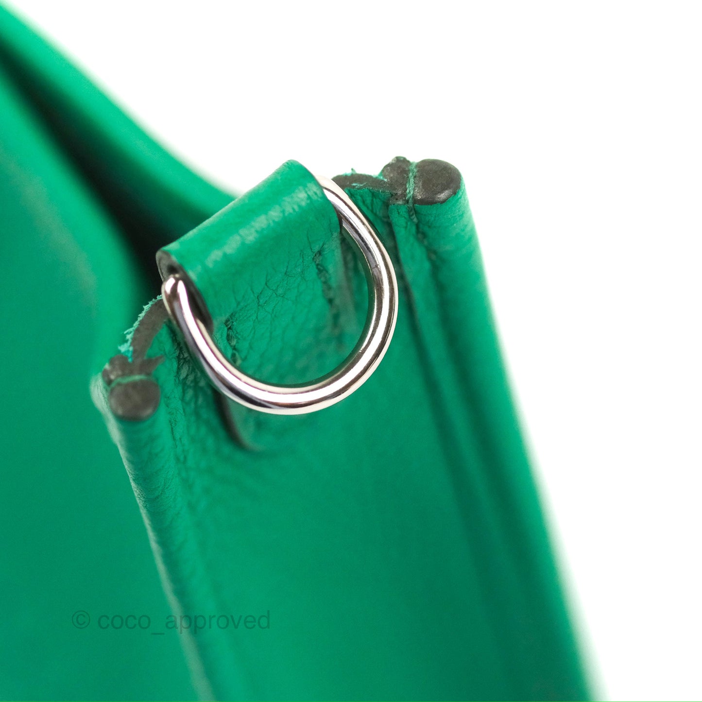 Hermès Mini Evelyne 16 Vert Jade Clemence Palladium Hardware