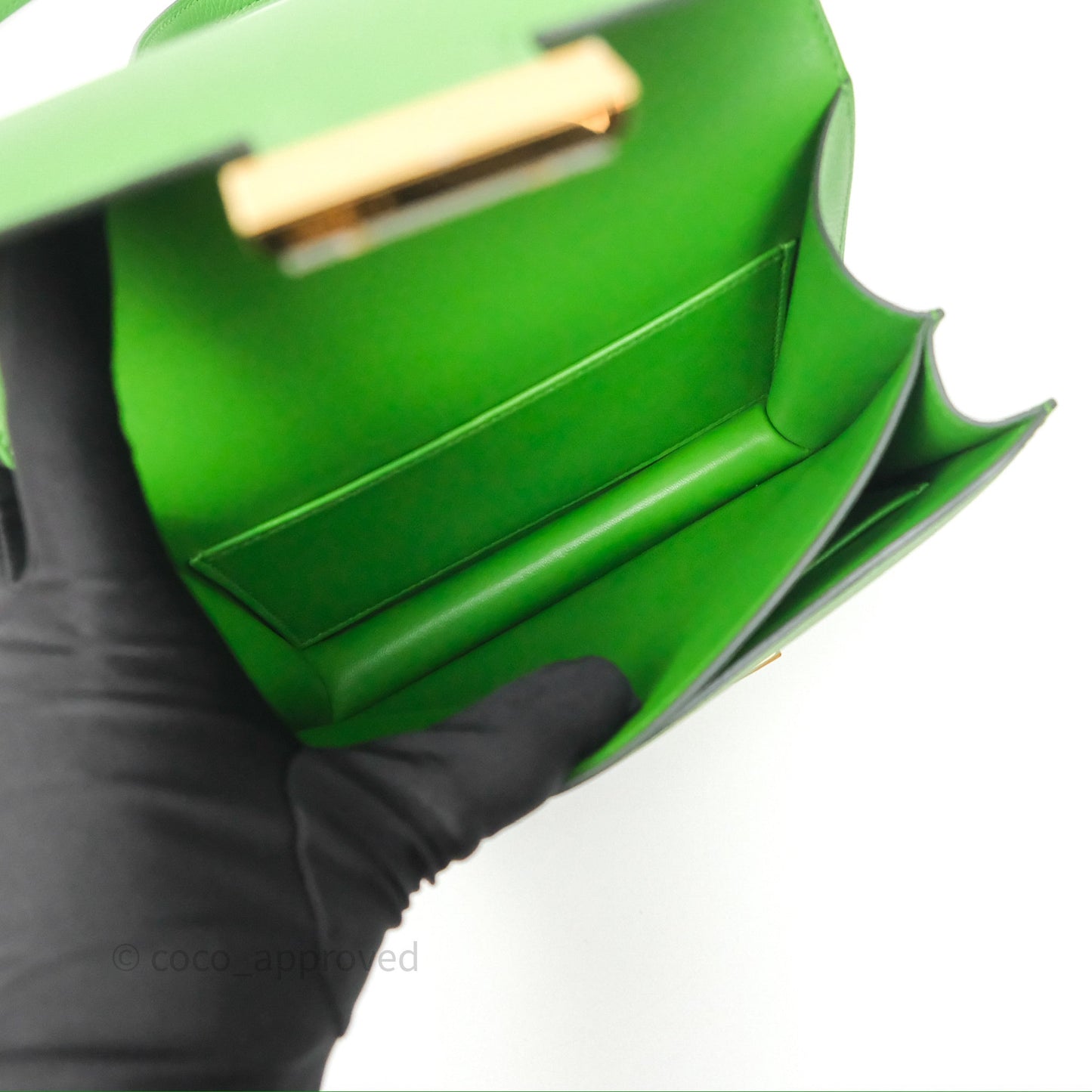 Hermès Constance Mini 18cm Vert Yucca A8 Epsom Gold Hardware