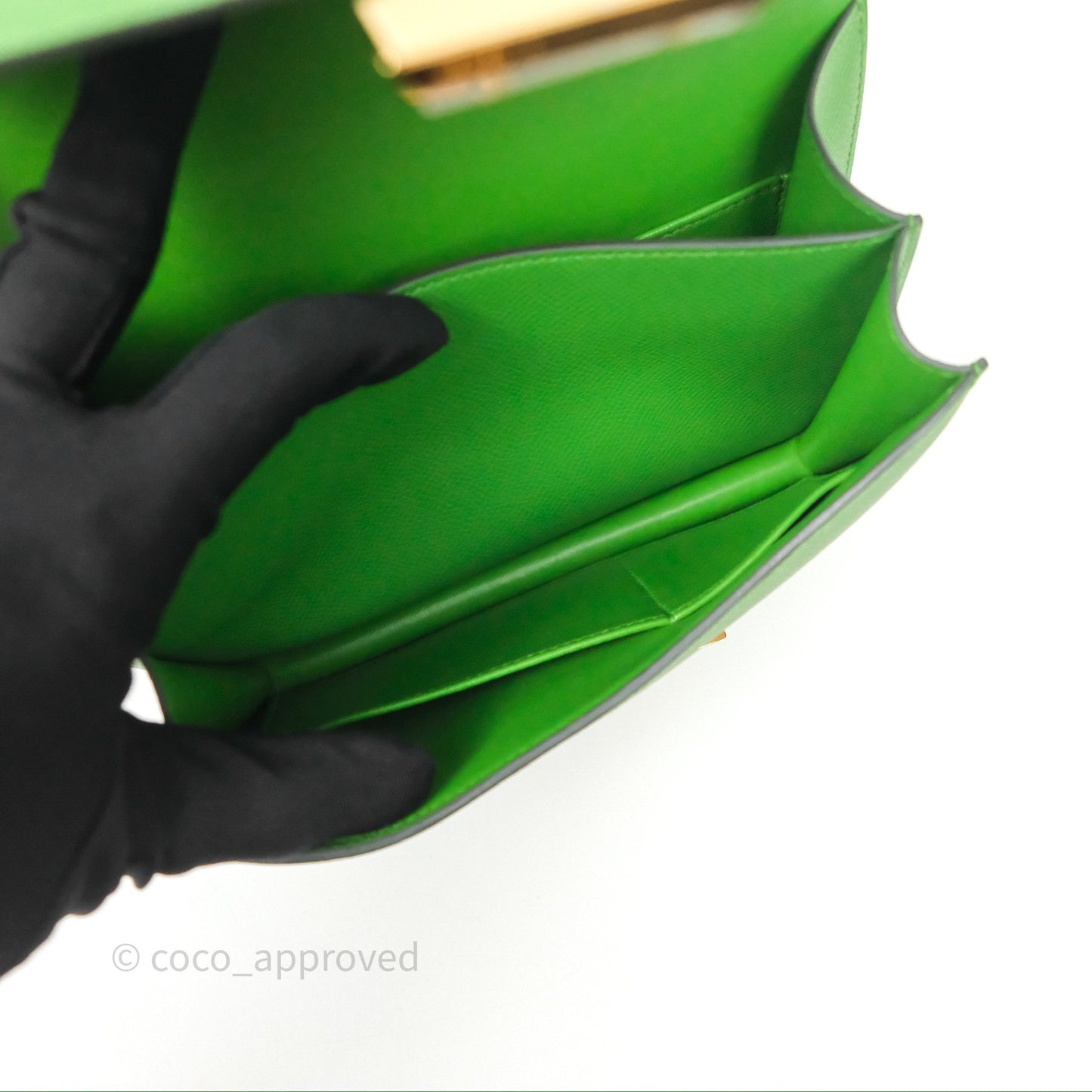 Hermès Constance Mini 18cm Vert Yucca A8 Epsom Gold Hardware