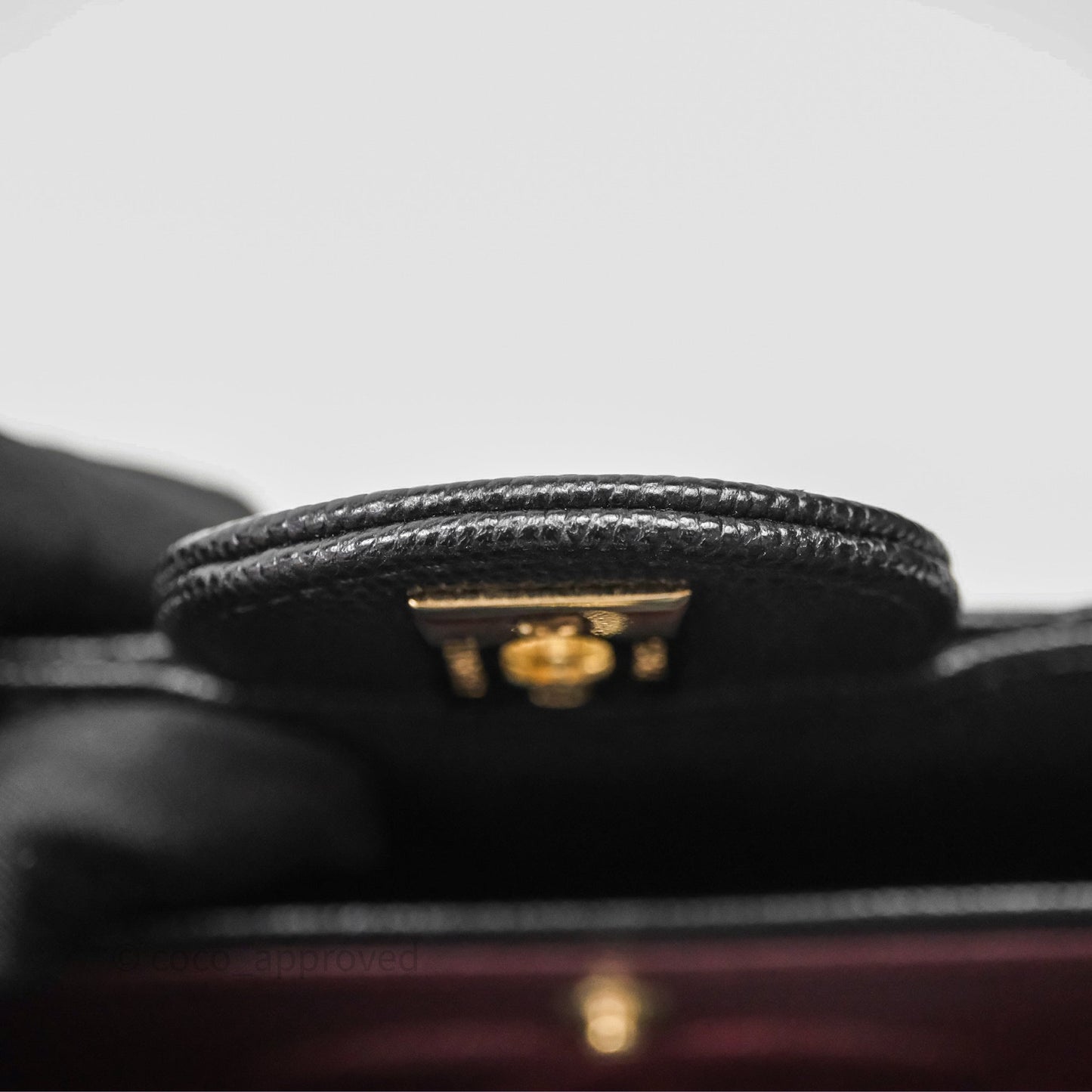 Chanel Classic M/L Medium Flap Chevron Black Caviar Gold Hardware