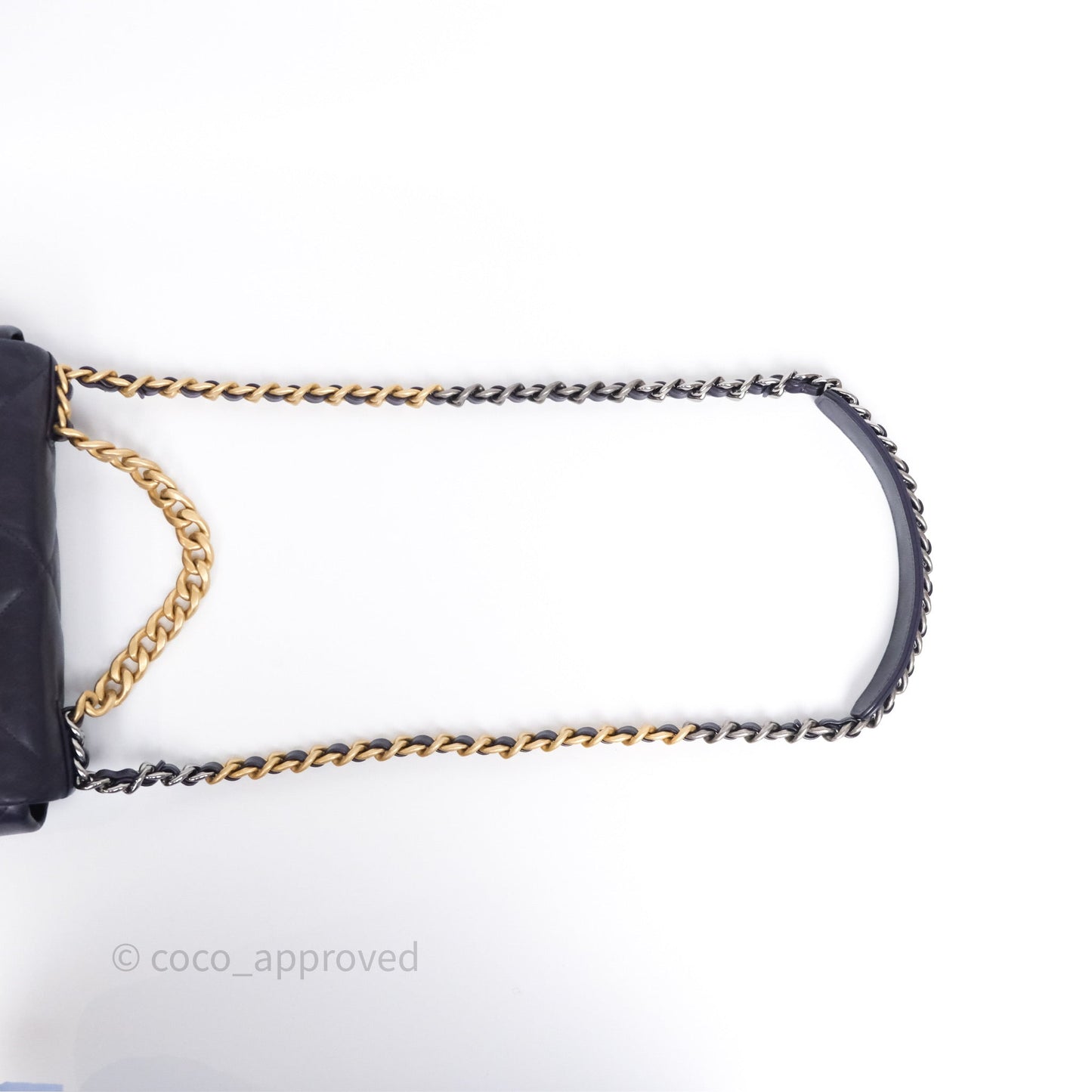 Chanel 19 Small Dark Purple Mixed Hardware