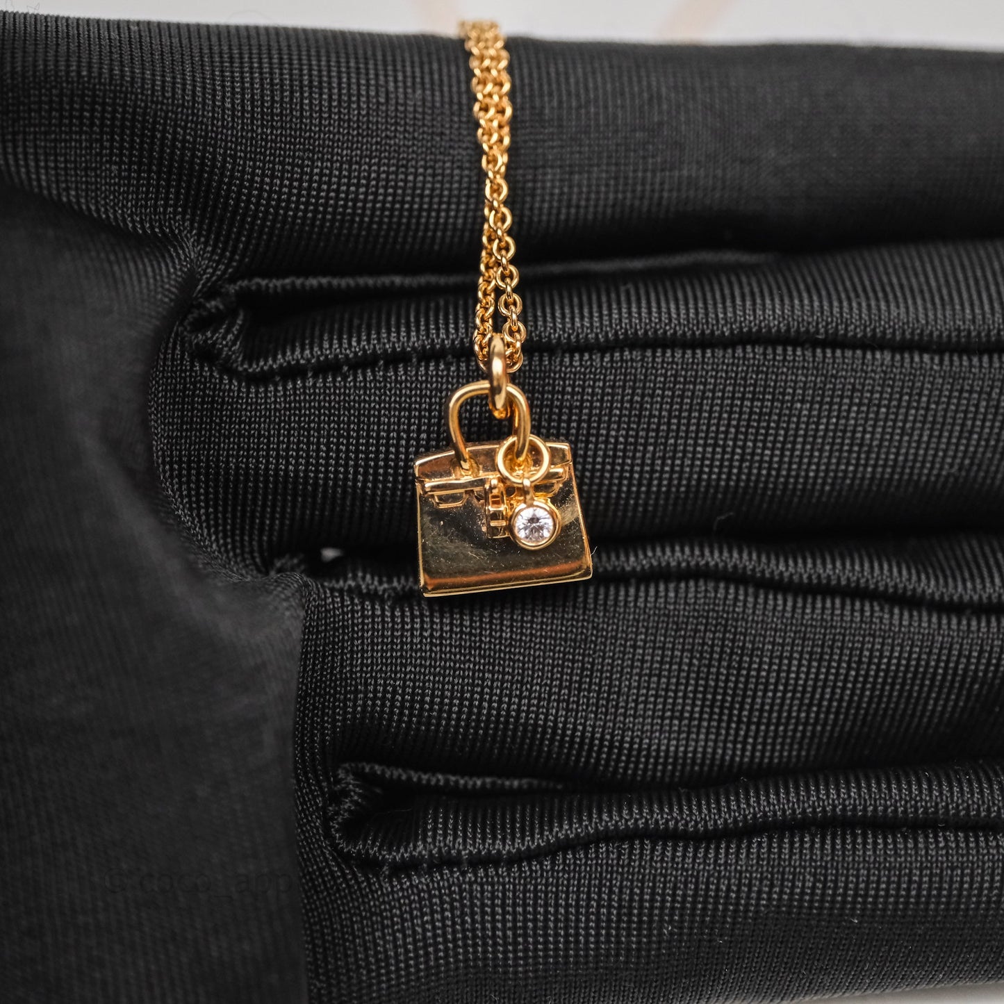 Hermès Birkin Amulette Pendant Necklace Rose Gold